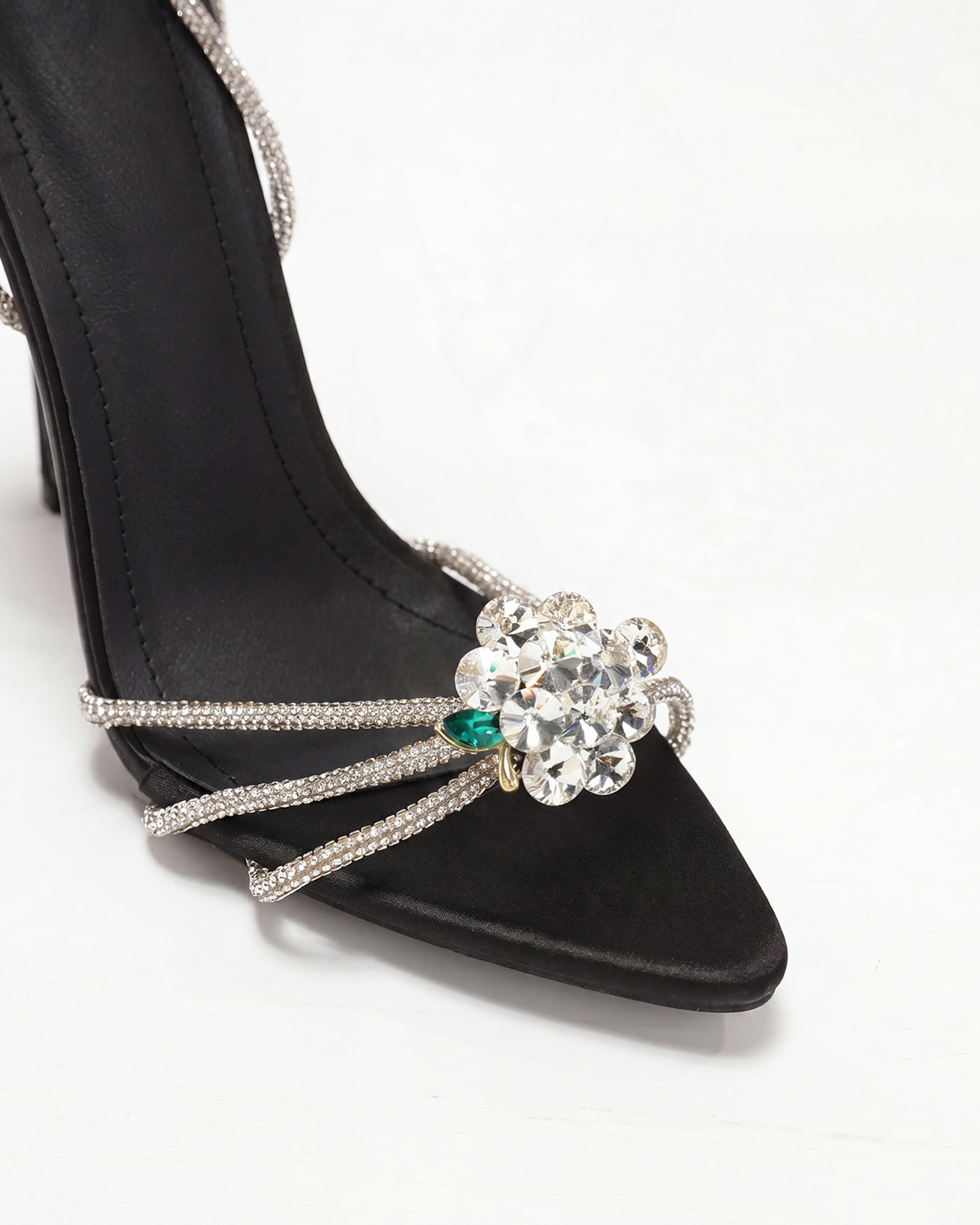Kyla Sparkle Lace Up Sandals