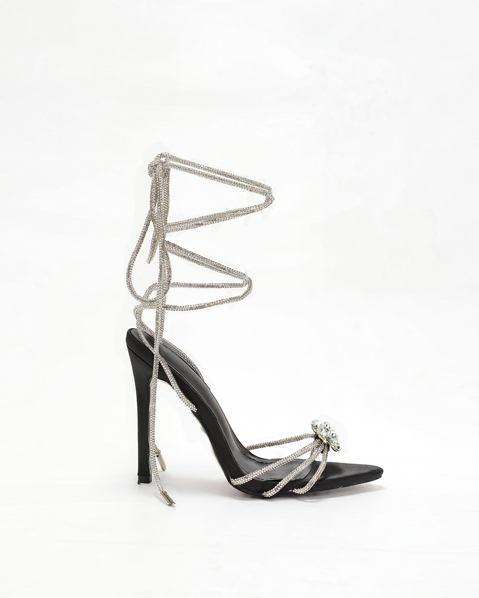 Kyla Sparkle Lace Up Sandals