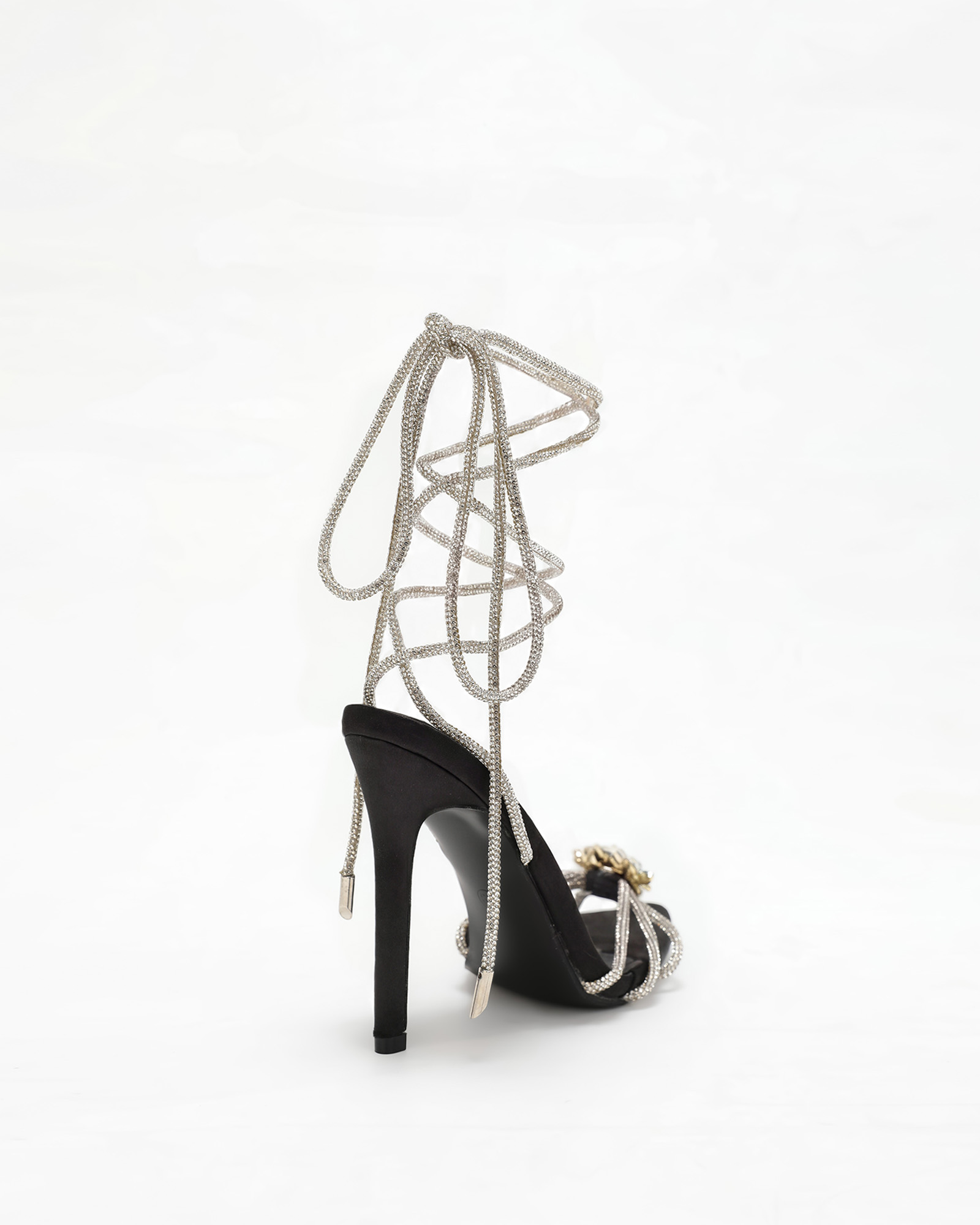 Kyla Sparkle Lace Up Sandals
