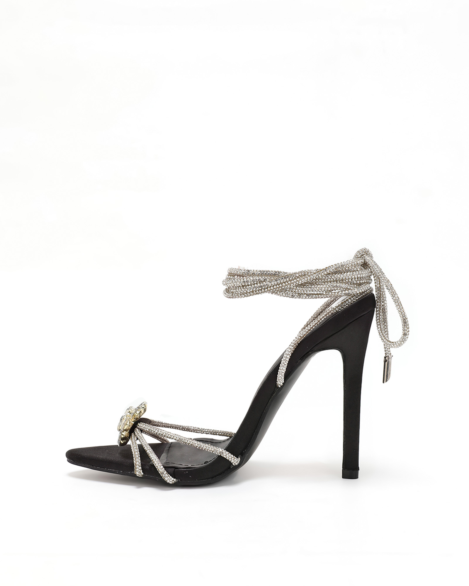 Kyla Sparkle Lace Up Sandals