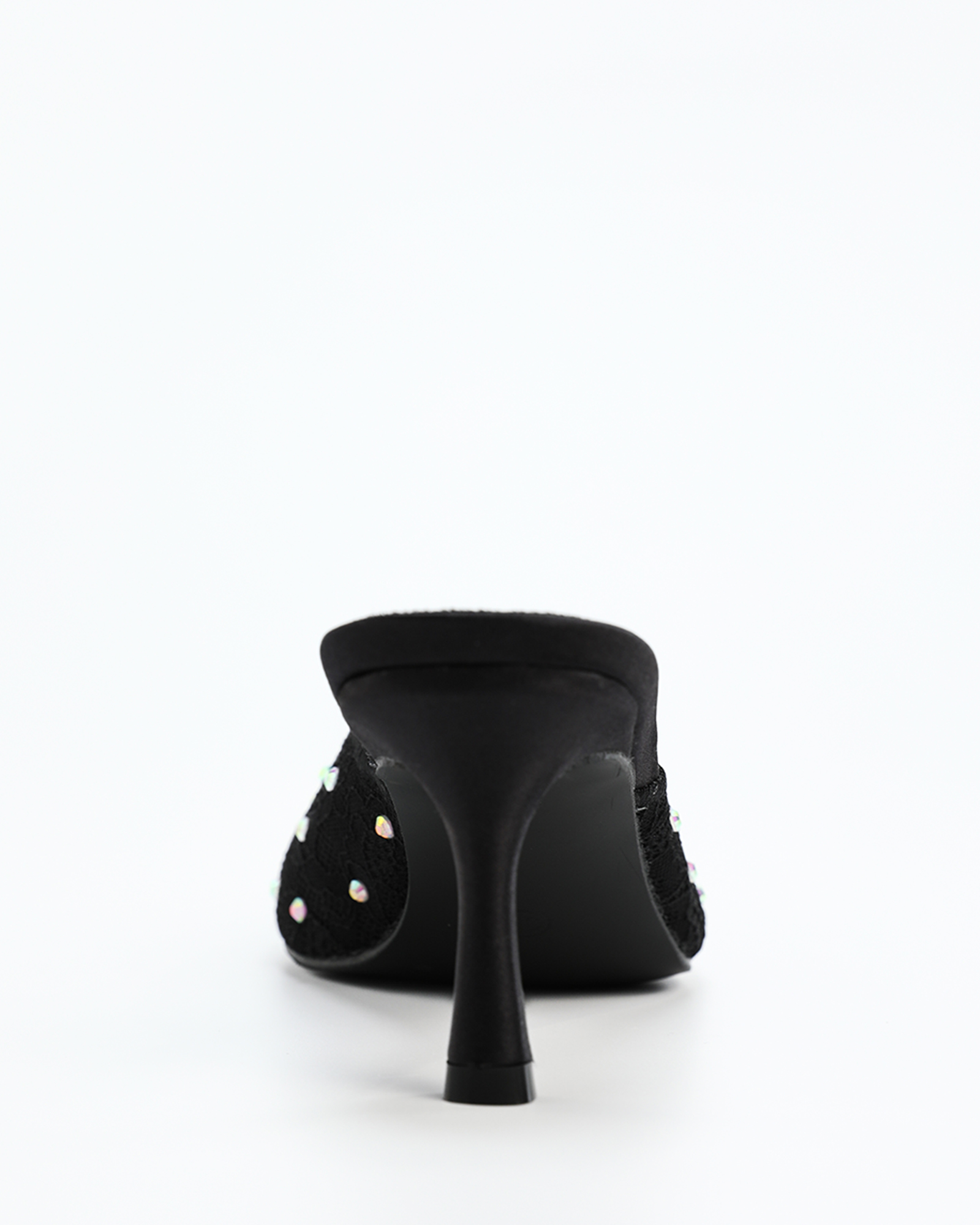 Lidija Gold Pointed Toe Mules