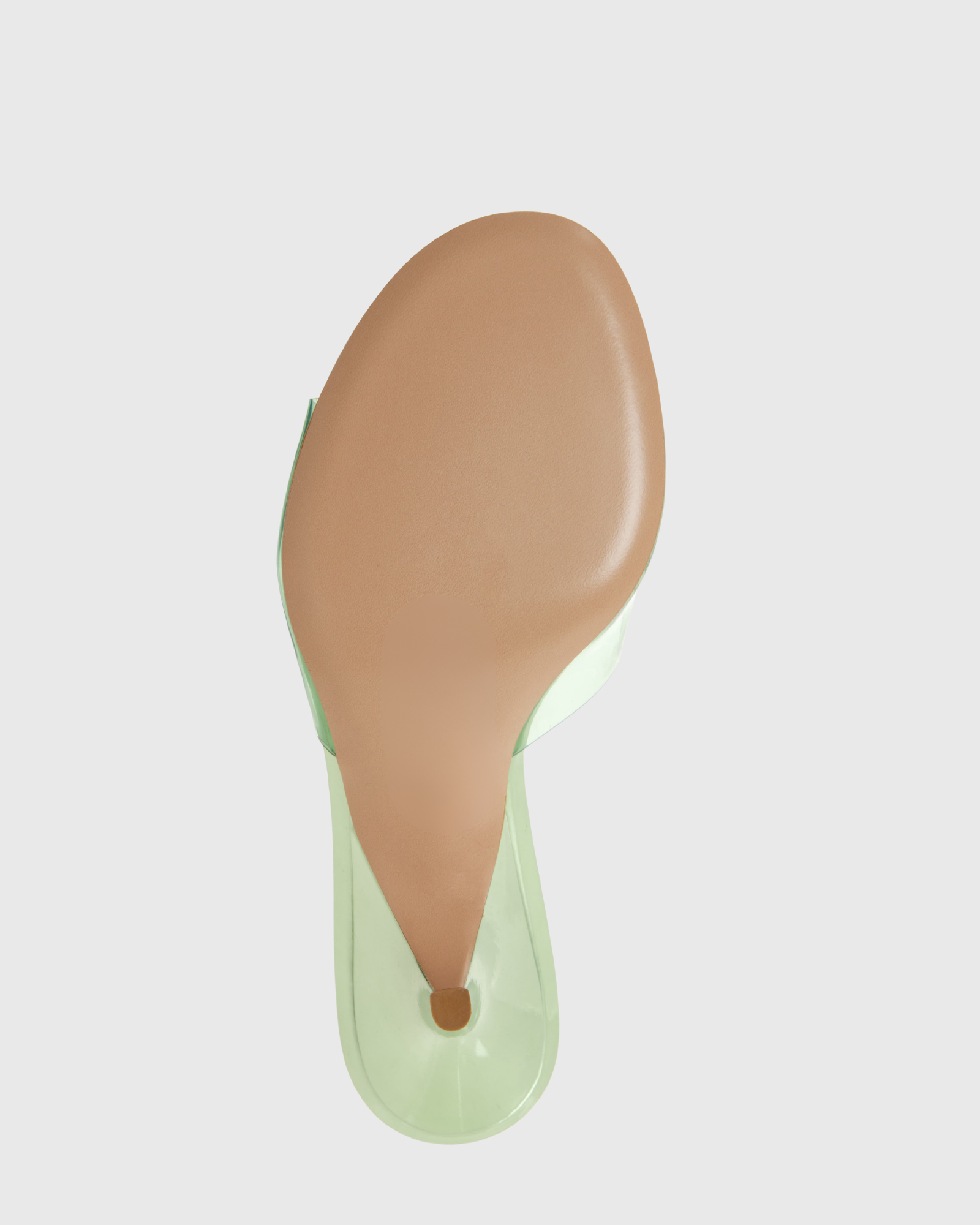 Izumi Jelly Mules In Icy Green