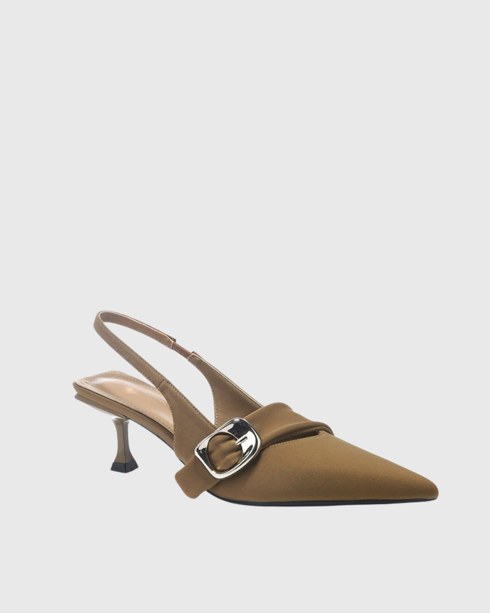 Iryna Buckle Pumps In Mocha