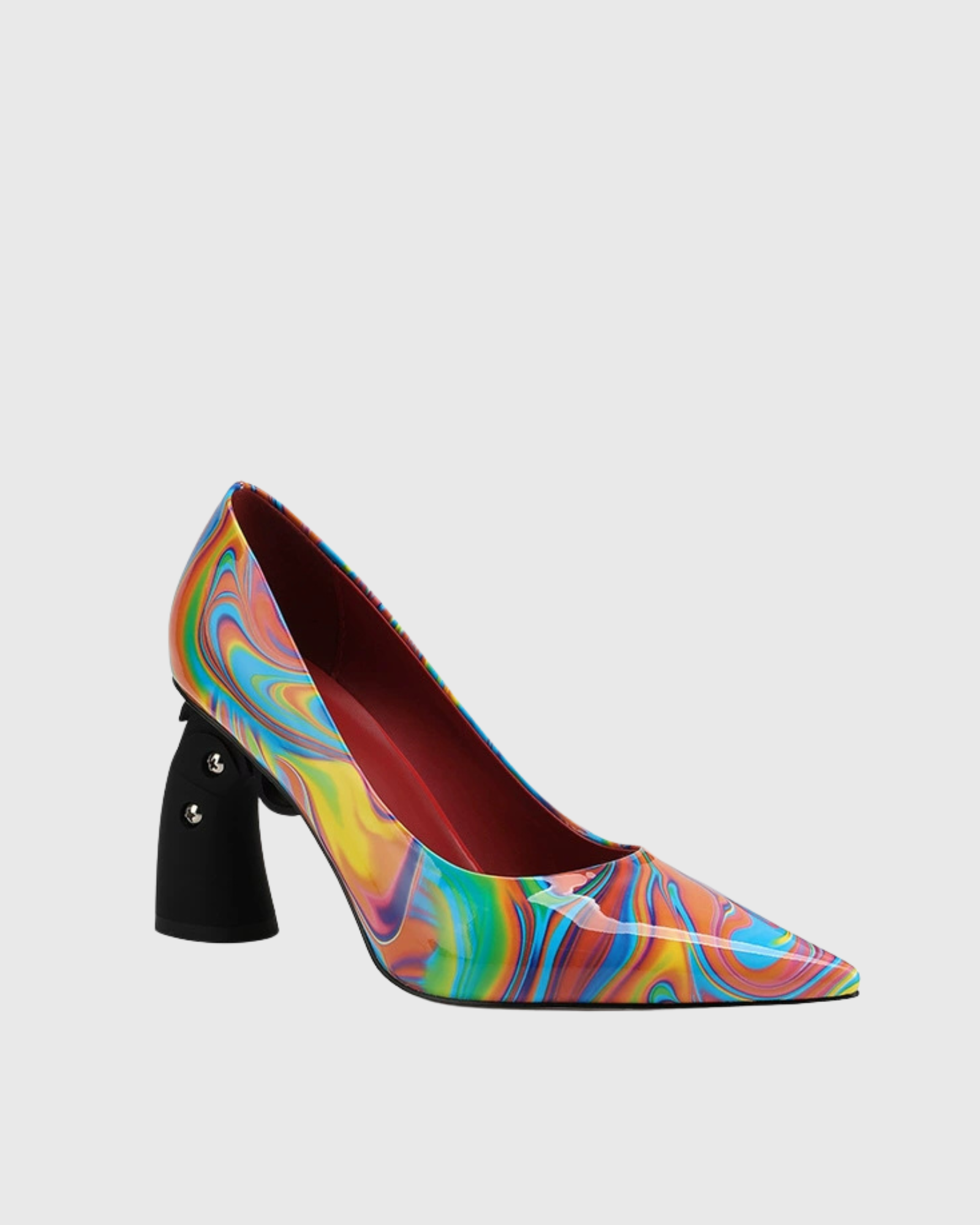 Roxie Printed Graffiti Pumps In Multicolor