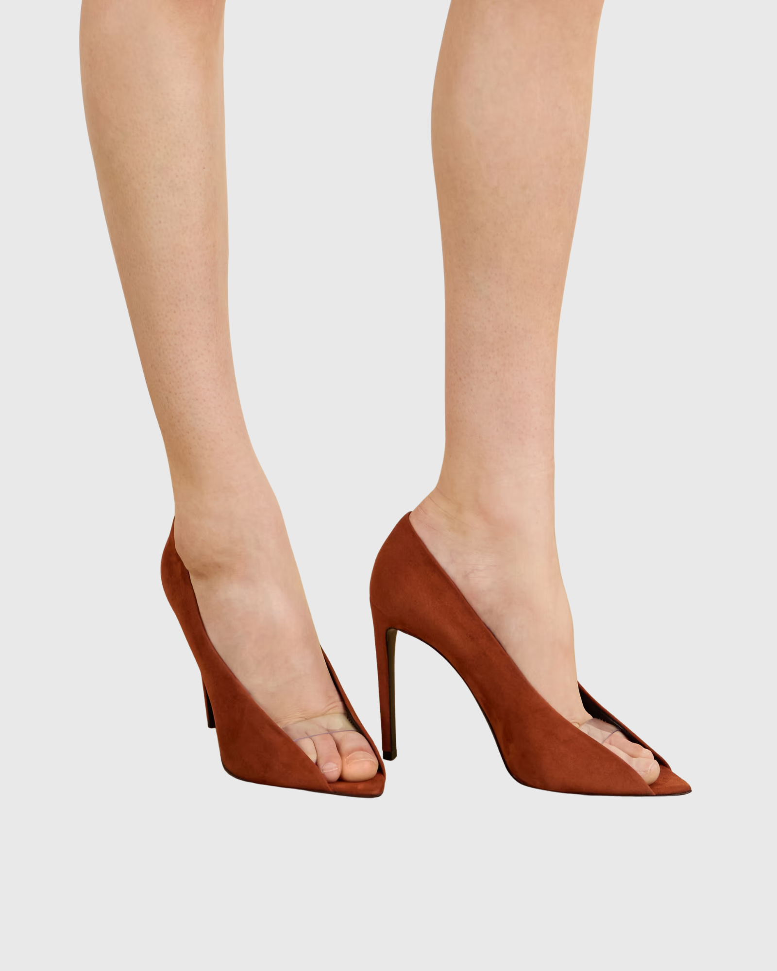 Aurelia Suede Stiletto Pumps In Coral