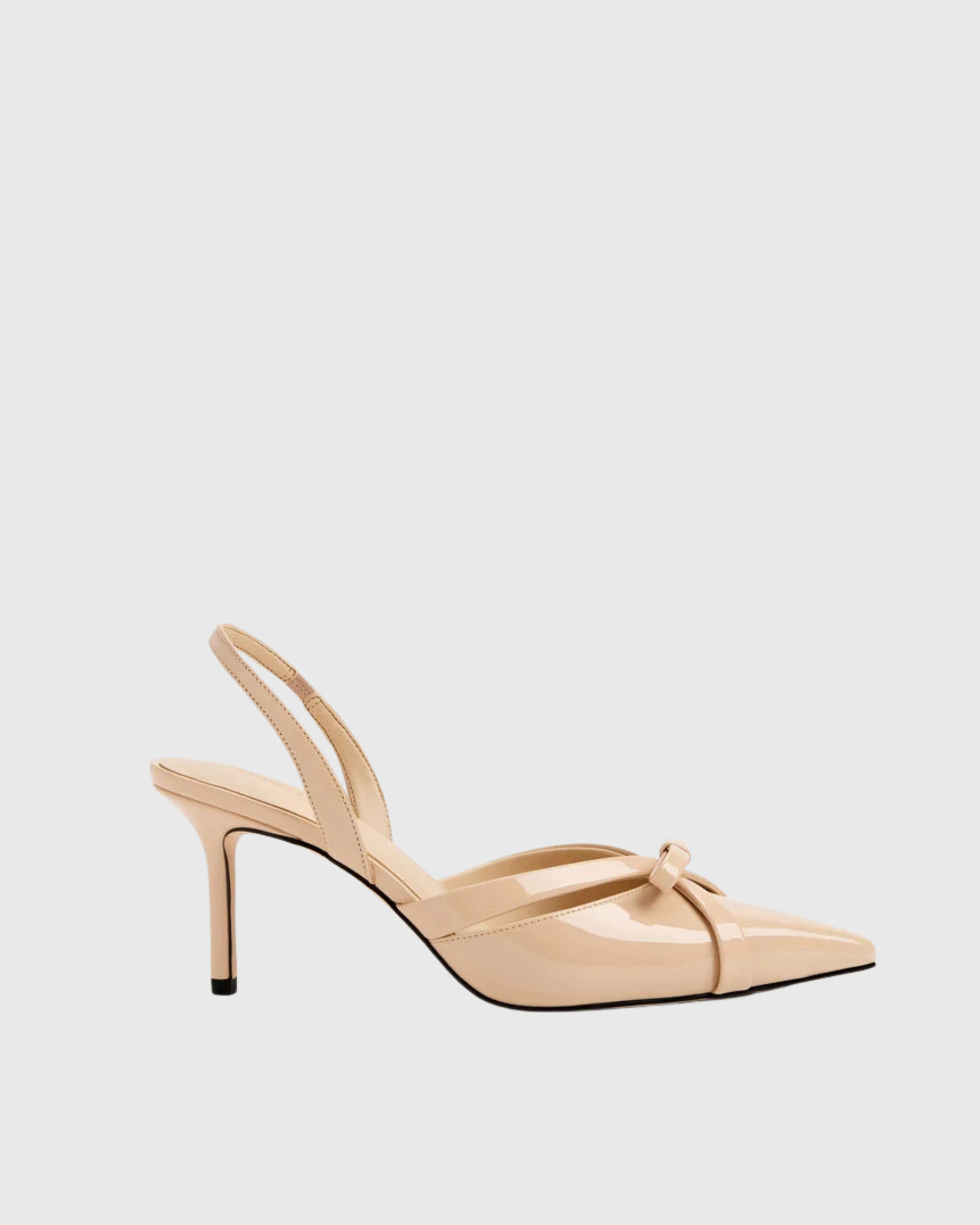 Eliora Bow Stiletto Sandals In Nude