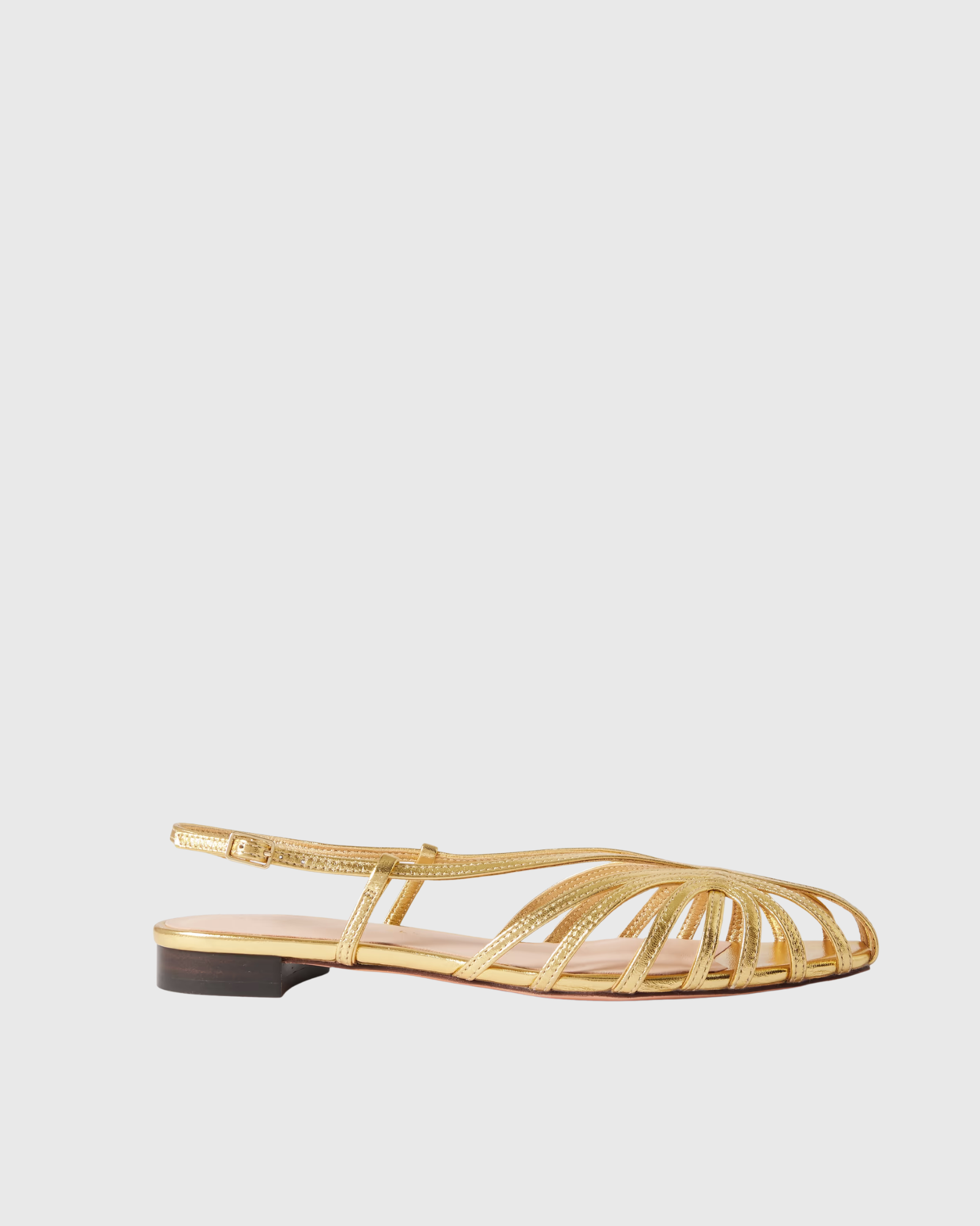 Zorelle Strap Slingback Flats In Gold
