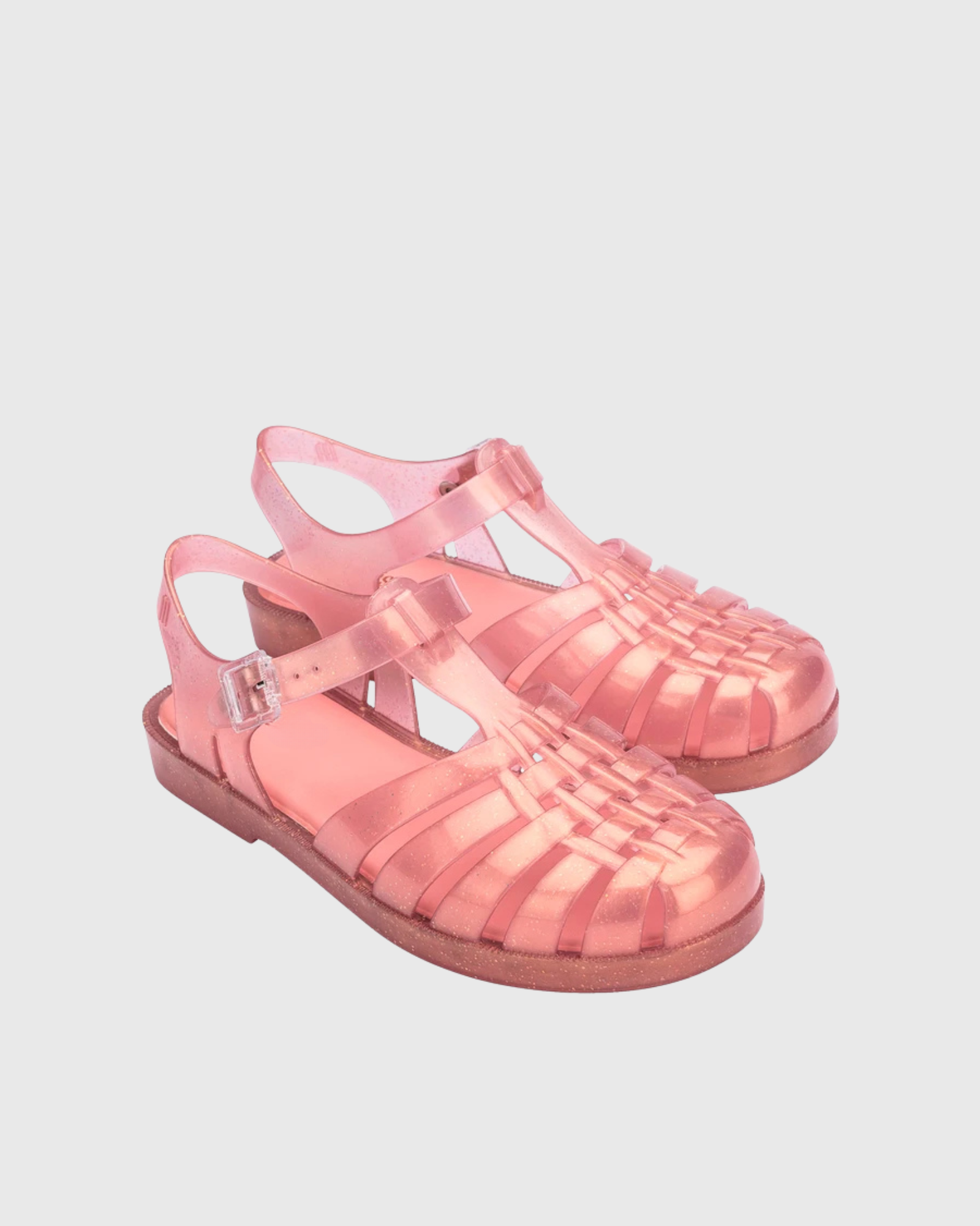 Eloria Jelly PVC Cut Out Sandals In Pink