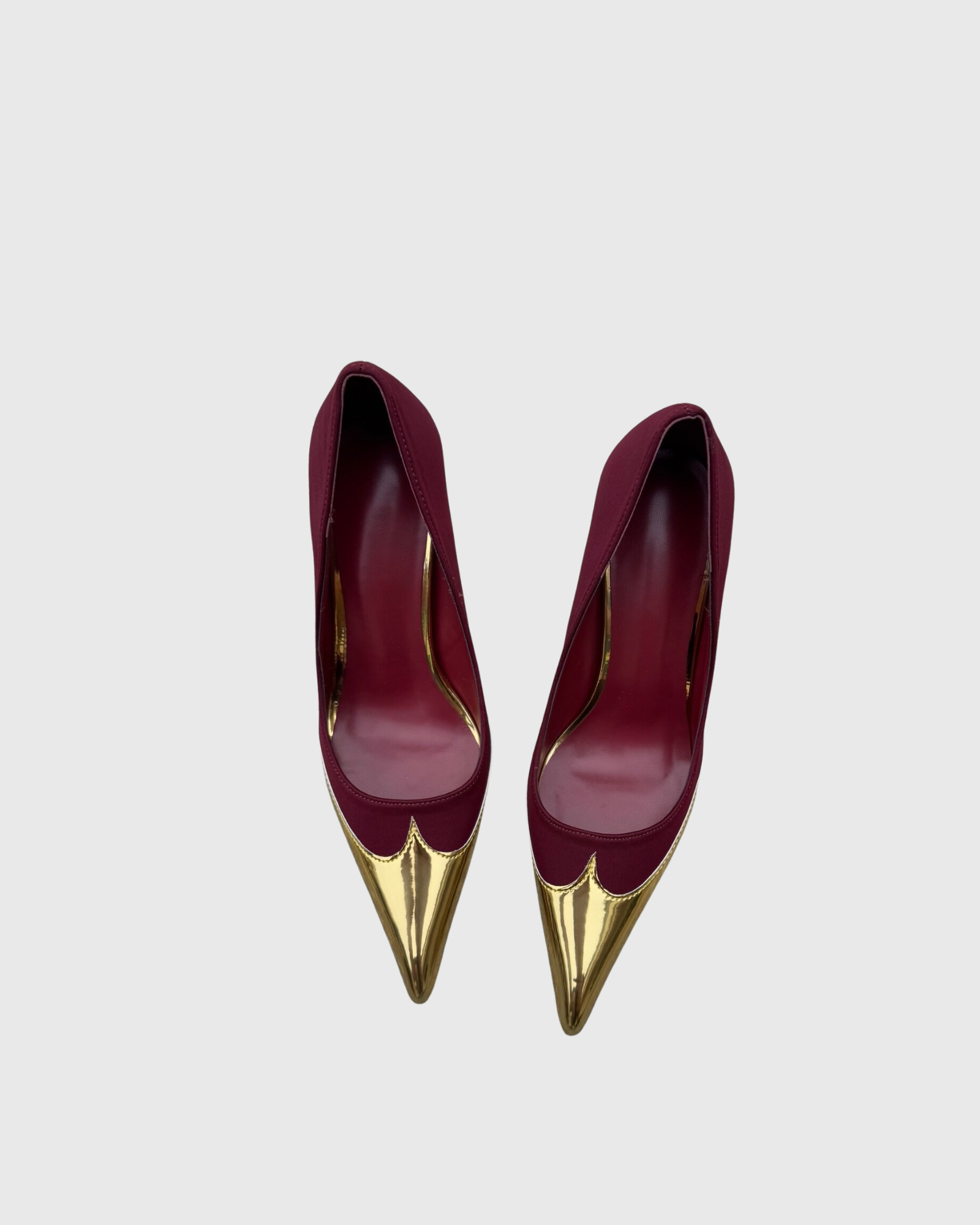 Jaden Gold&Red Splicing Pumps