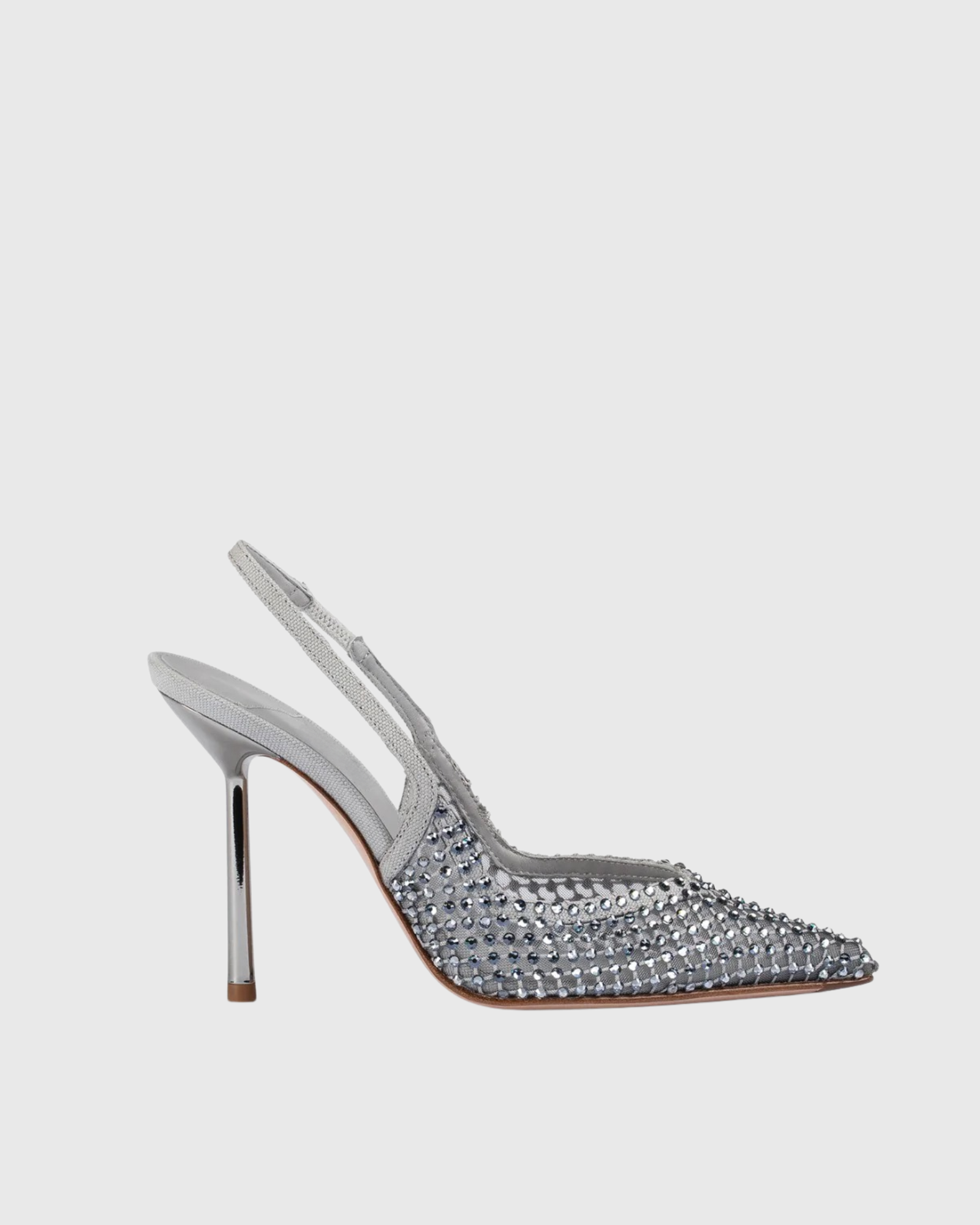 Soraya Rhinestone Sandals In Silver