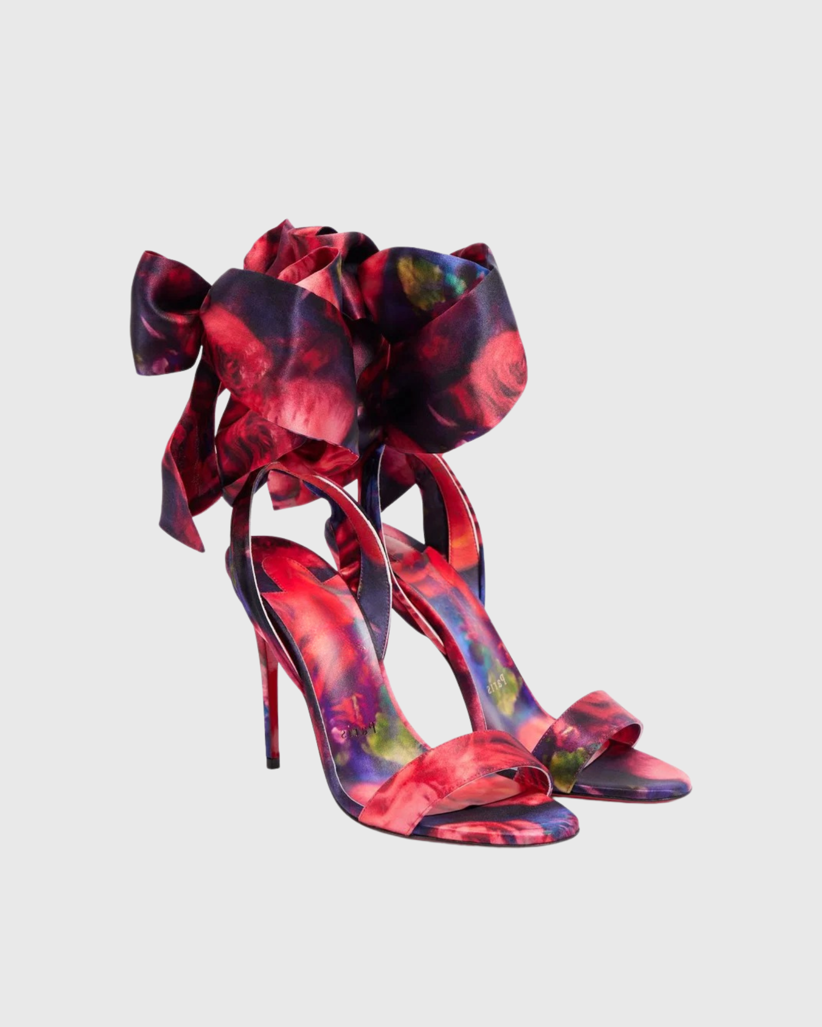 Marisol Floral Bow Mules In Red