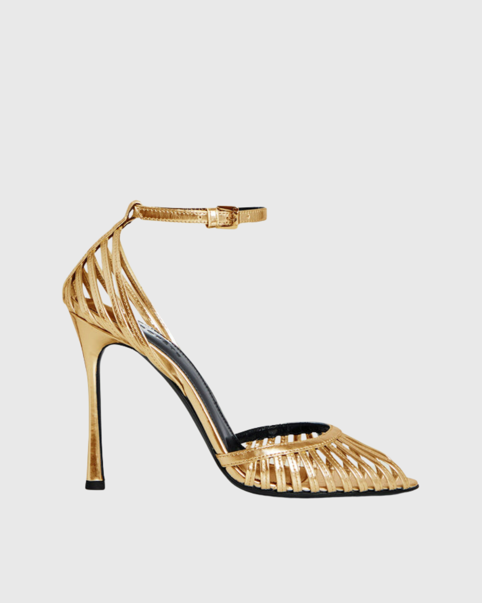 Lady Cage Sandals In Gold