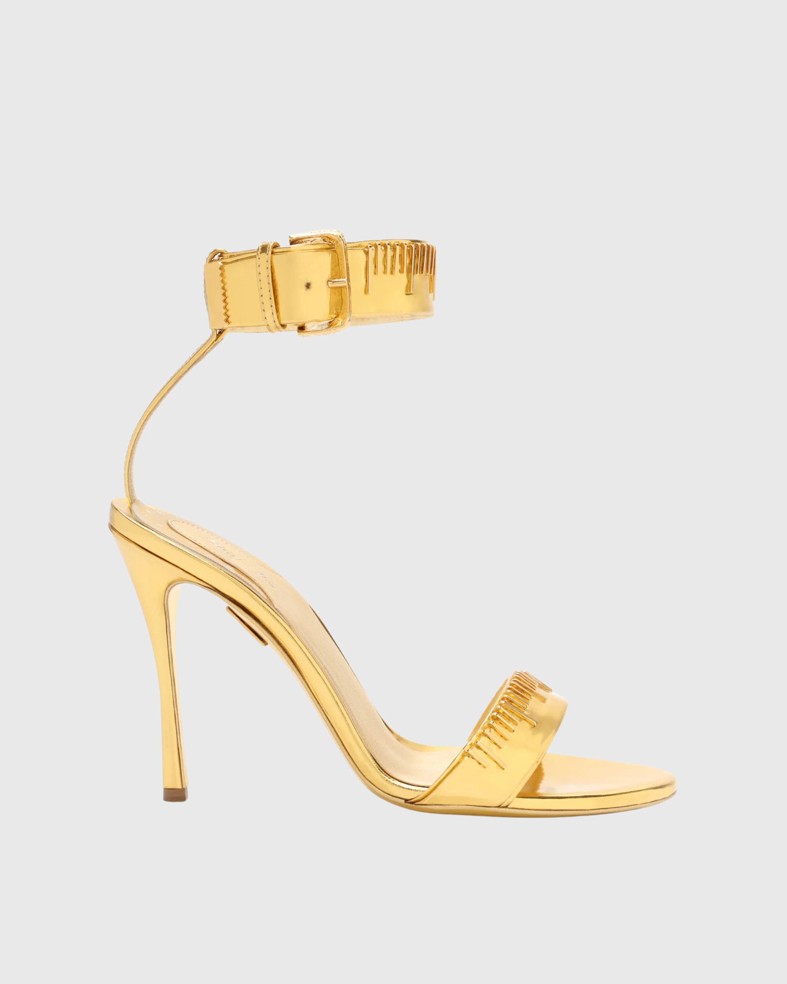 Lagle Metallic Strap Sandals In Gold