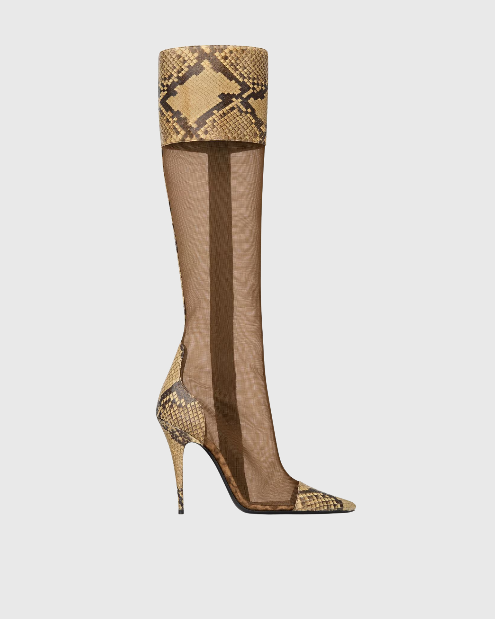 Merei Leopard Print Splicing Boots
