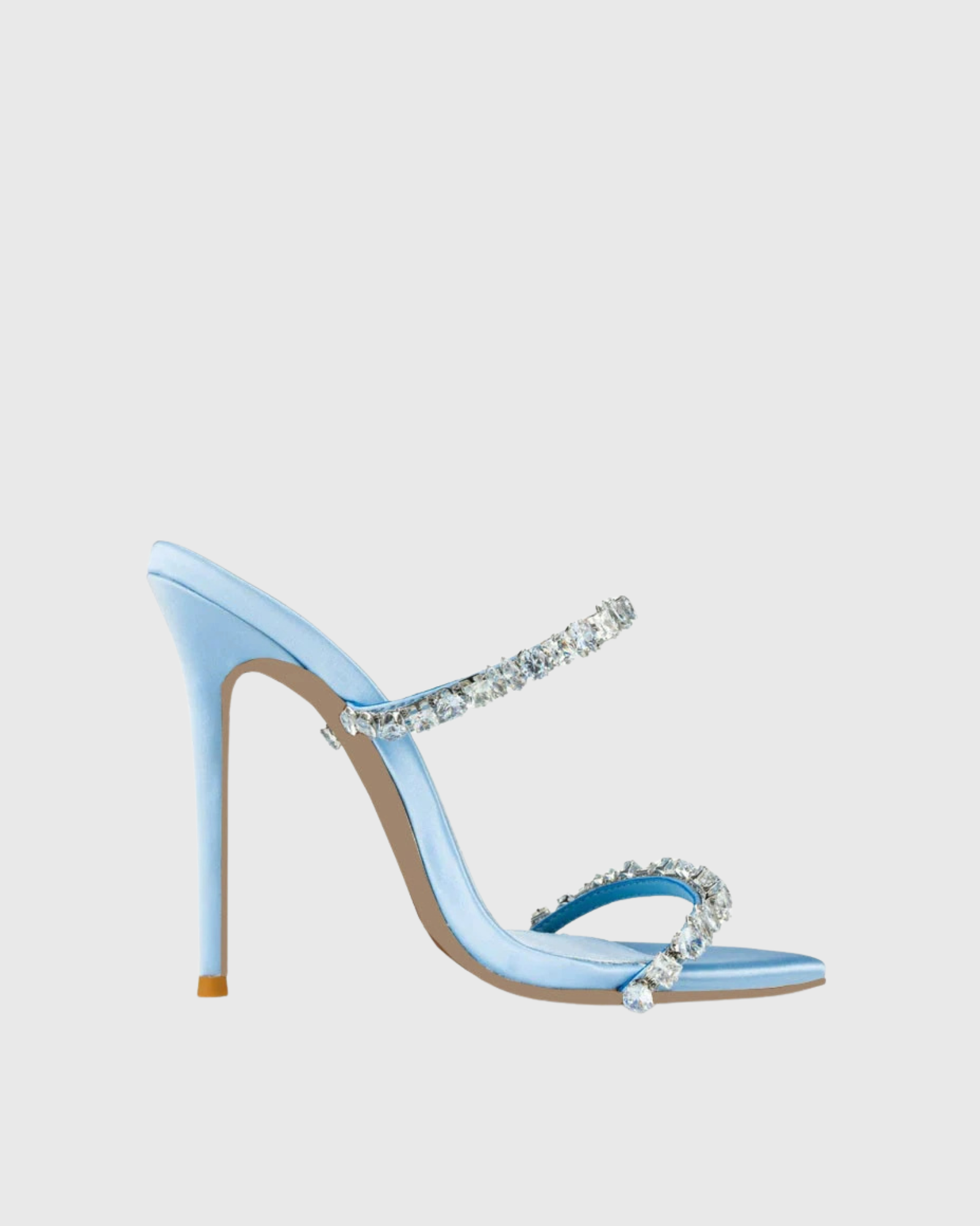 Laxmi Gem Strap Sandals In Baby Blue