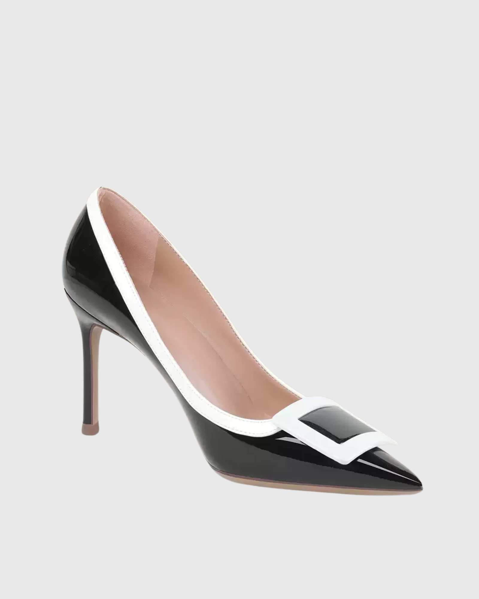 Mikhal Buckle Patent Leather Pumps