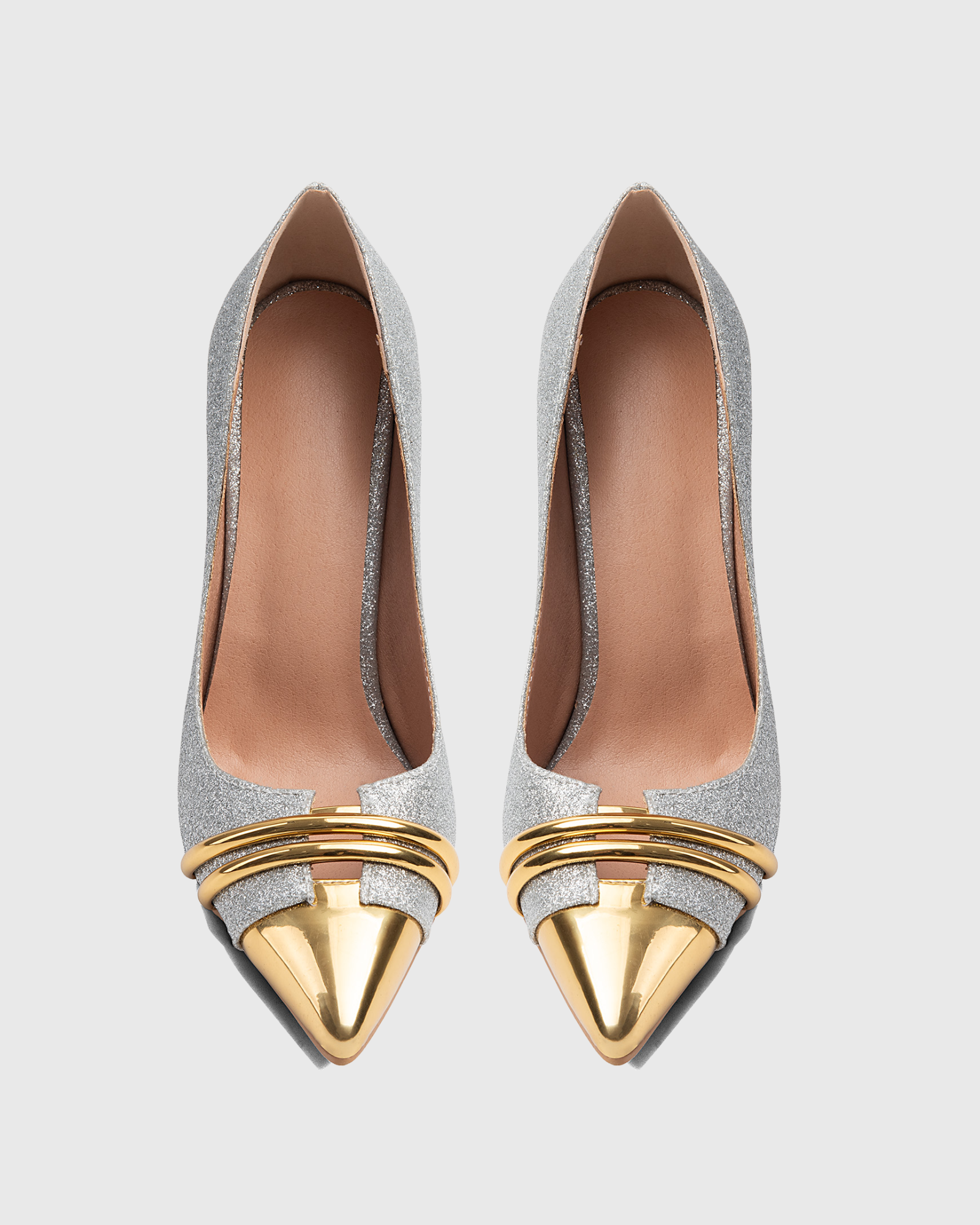 Nia Sparkle Metal Toe Pumps