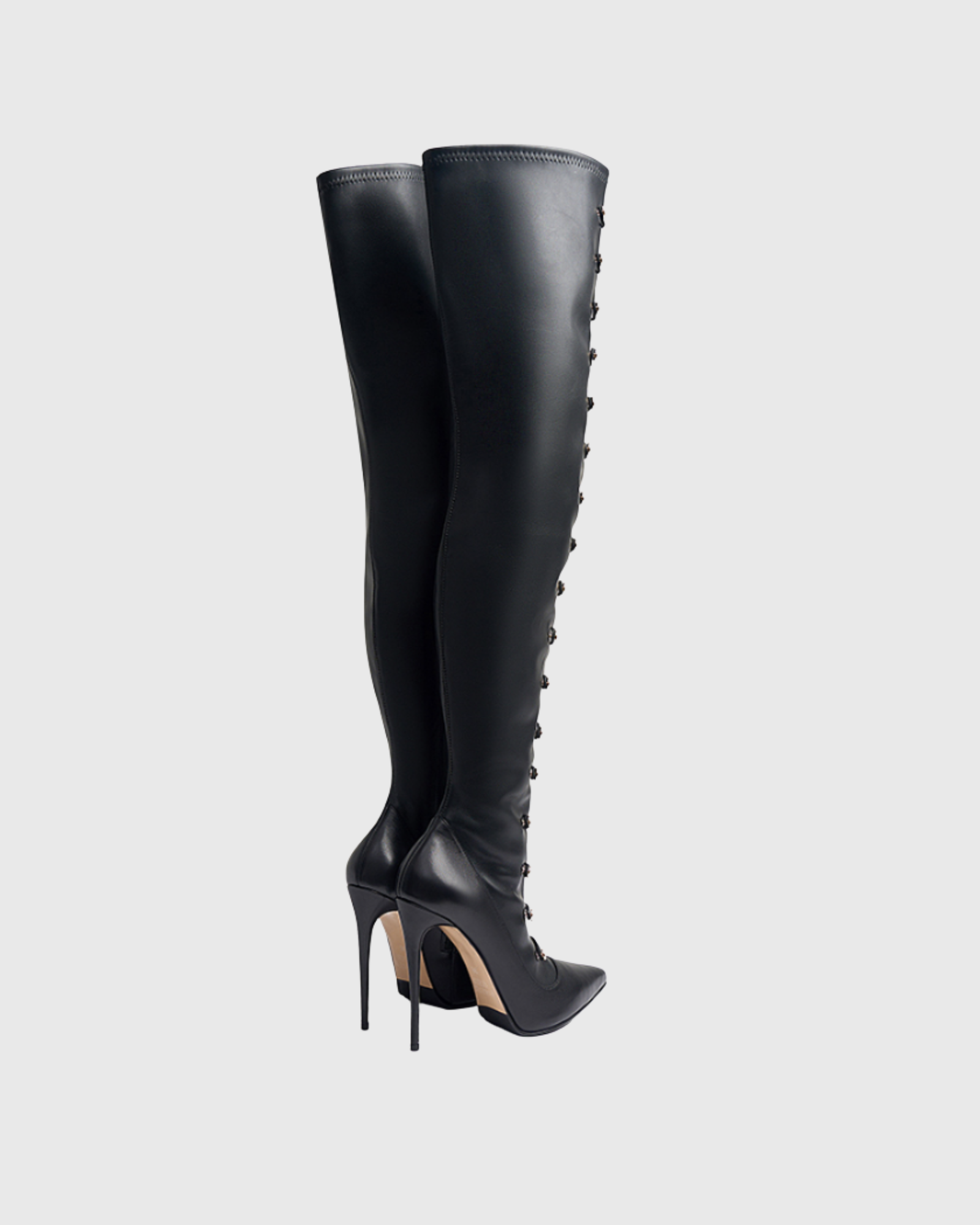 Najia Multi Strap Thigh High Boots