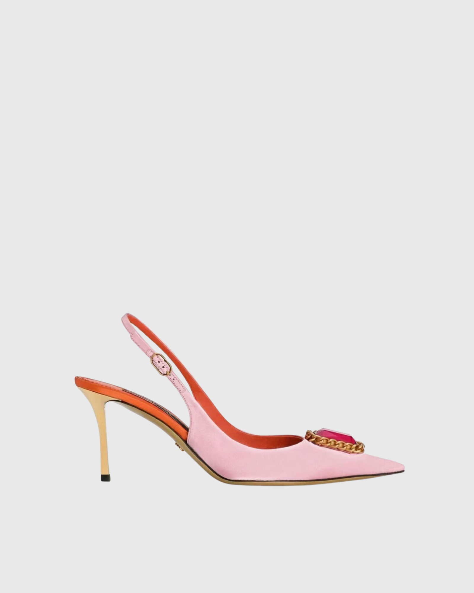 Yanaba Gem Slingback Pumps In Pink