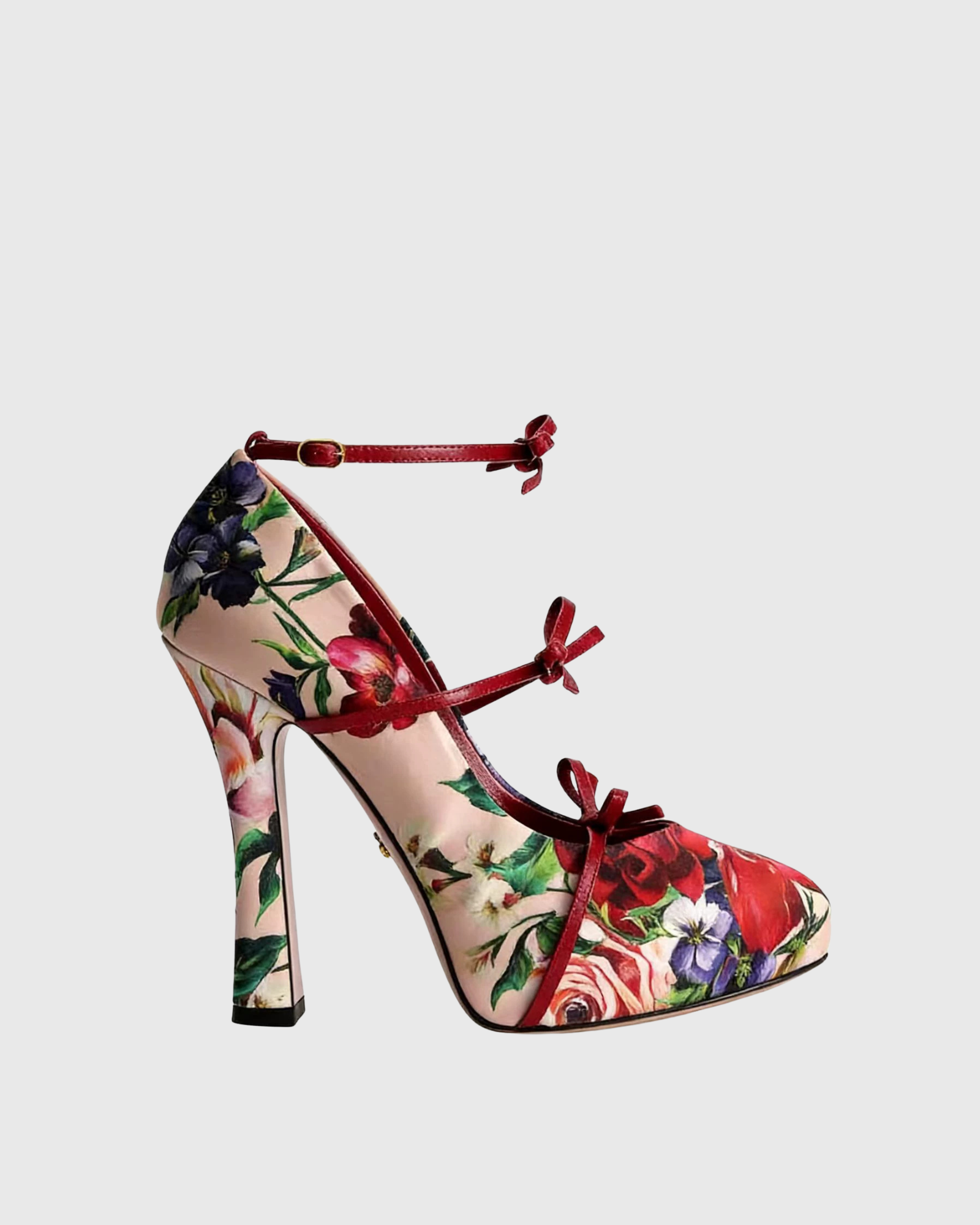 Eulalia Bow Oriental Floral Pumps