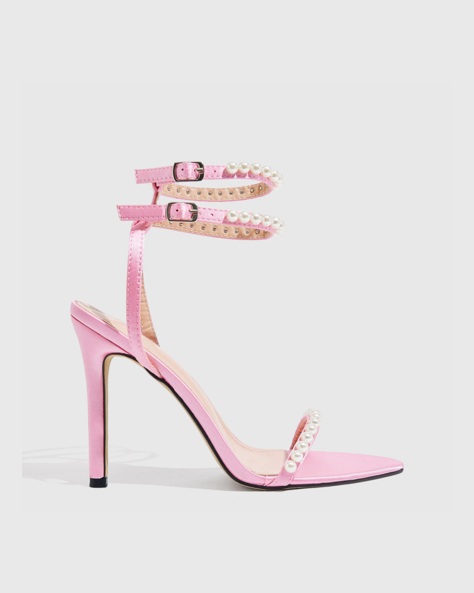 Anu Pearl Strappy Sandals In Pink