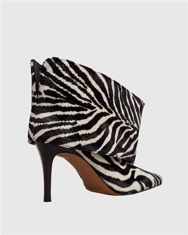 Neas Zebra Print Ankle Boots