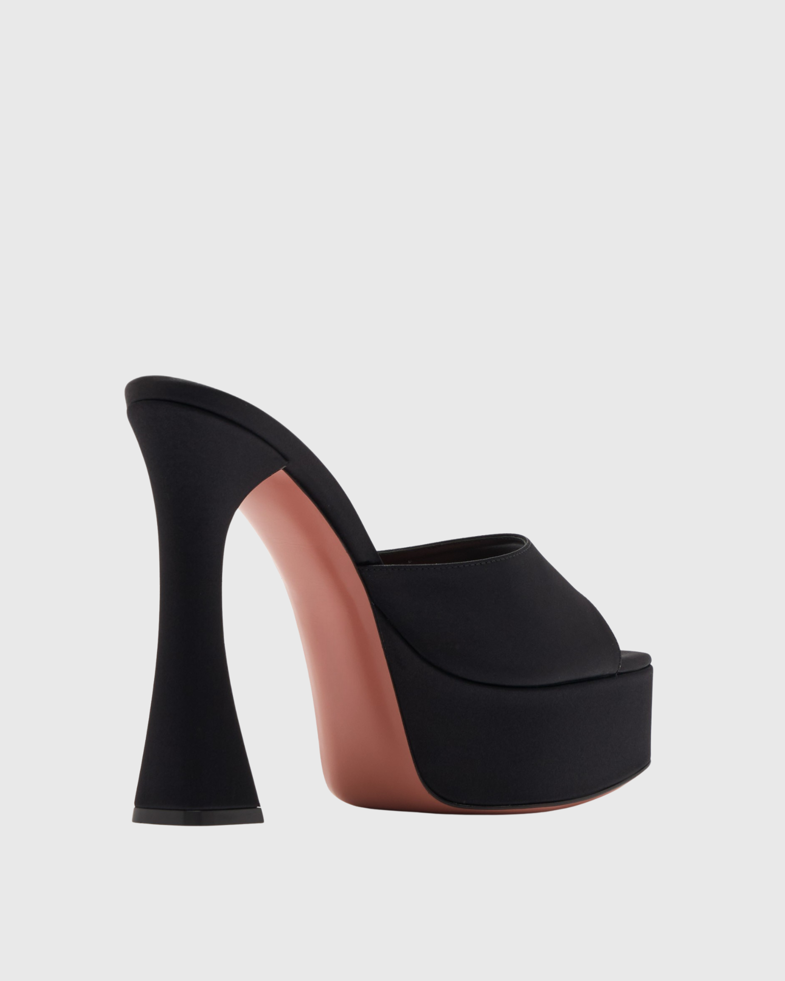 Natille Platform Satin Mules In Black