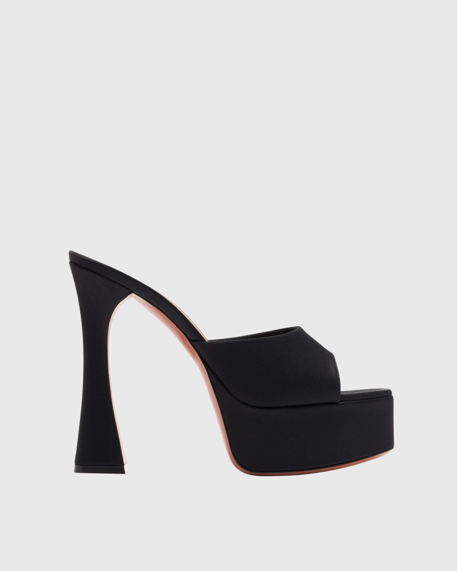 Natille Platform Satin Mules In Black