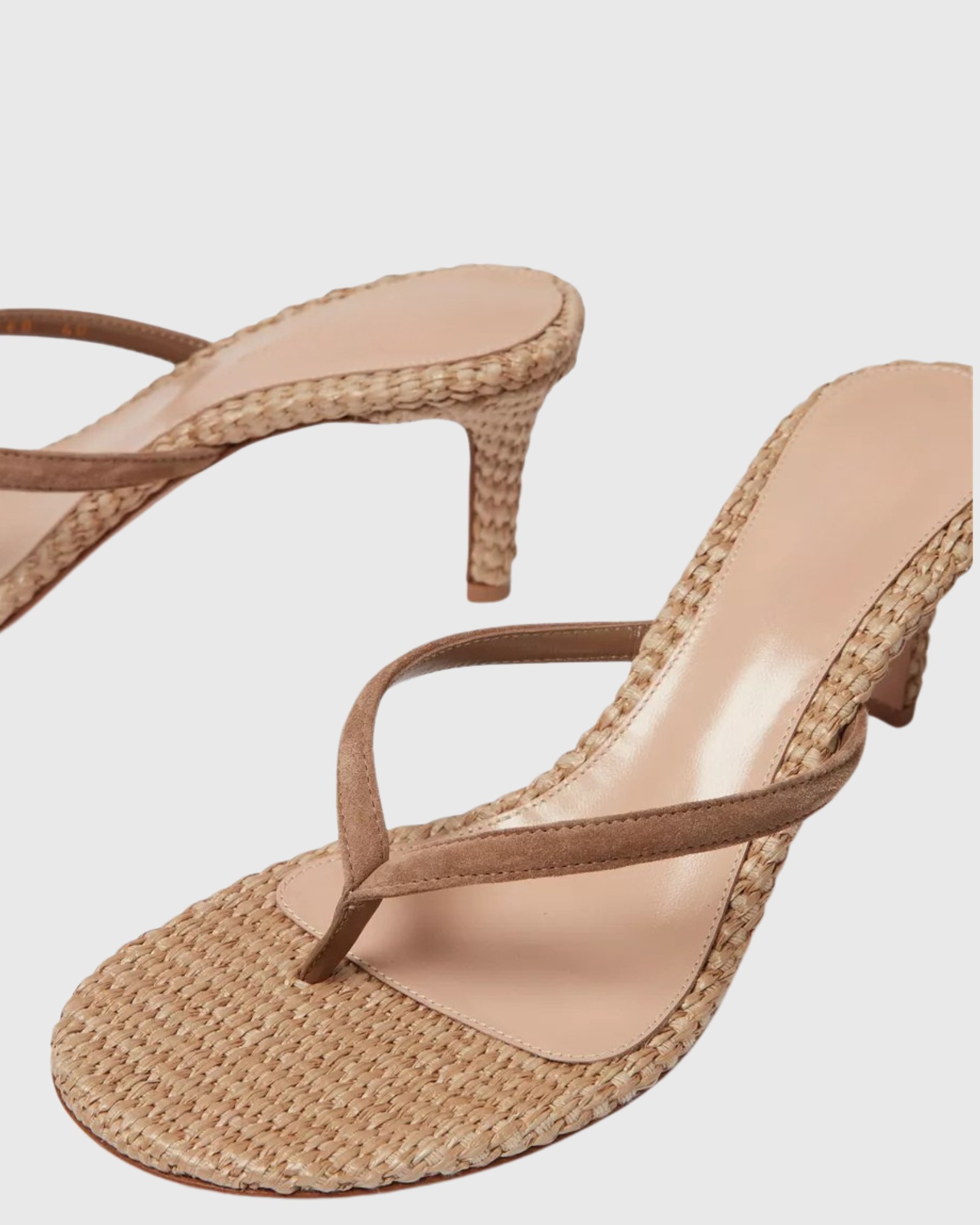 Jovka Woven Sandals In Nude