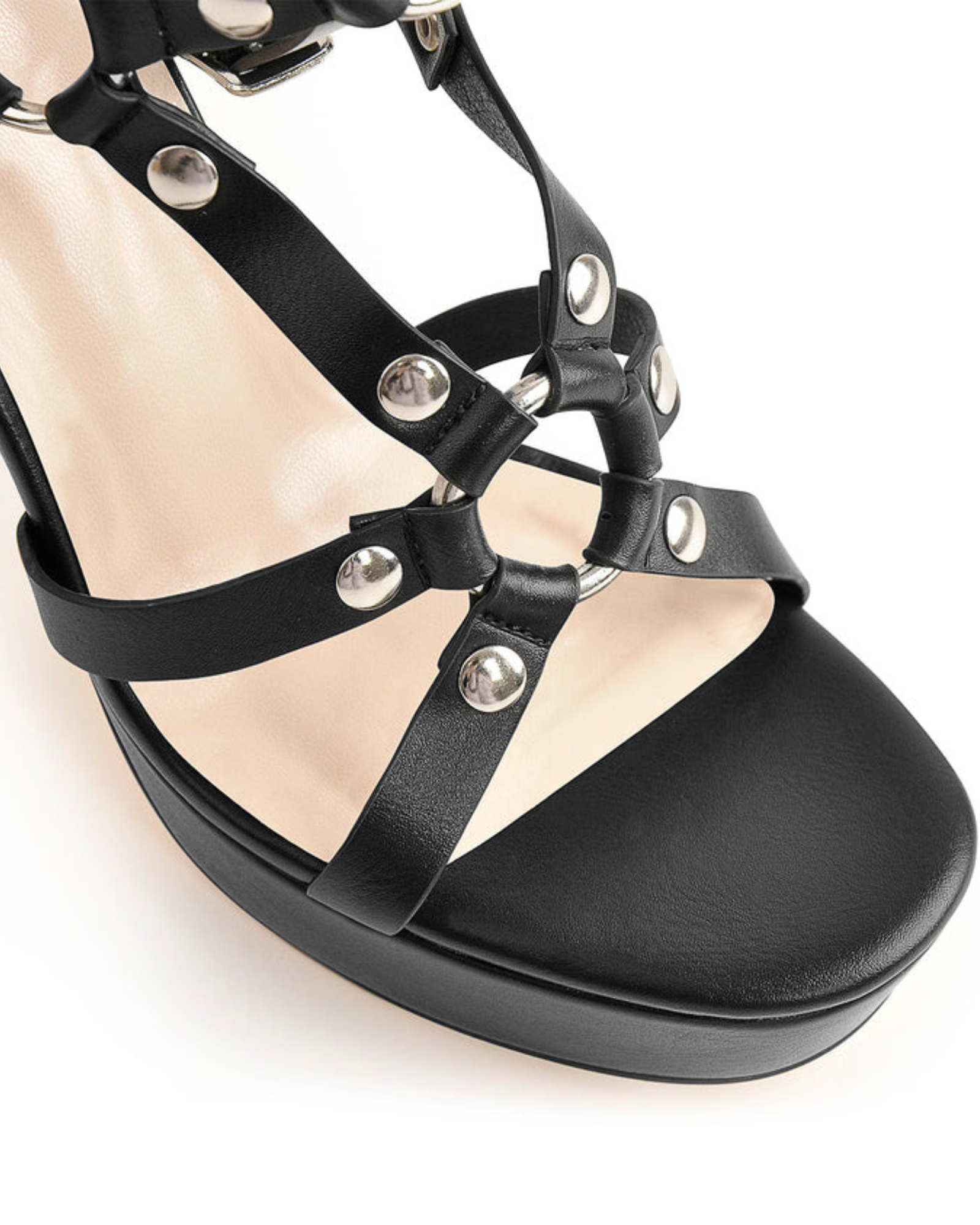  Karly Gladiator Platform Sandals In Black