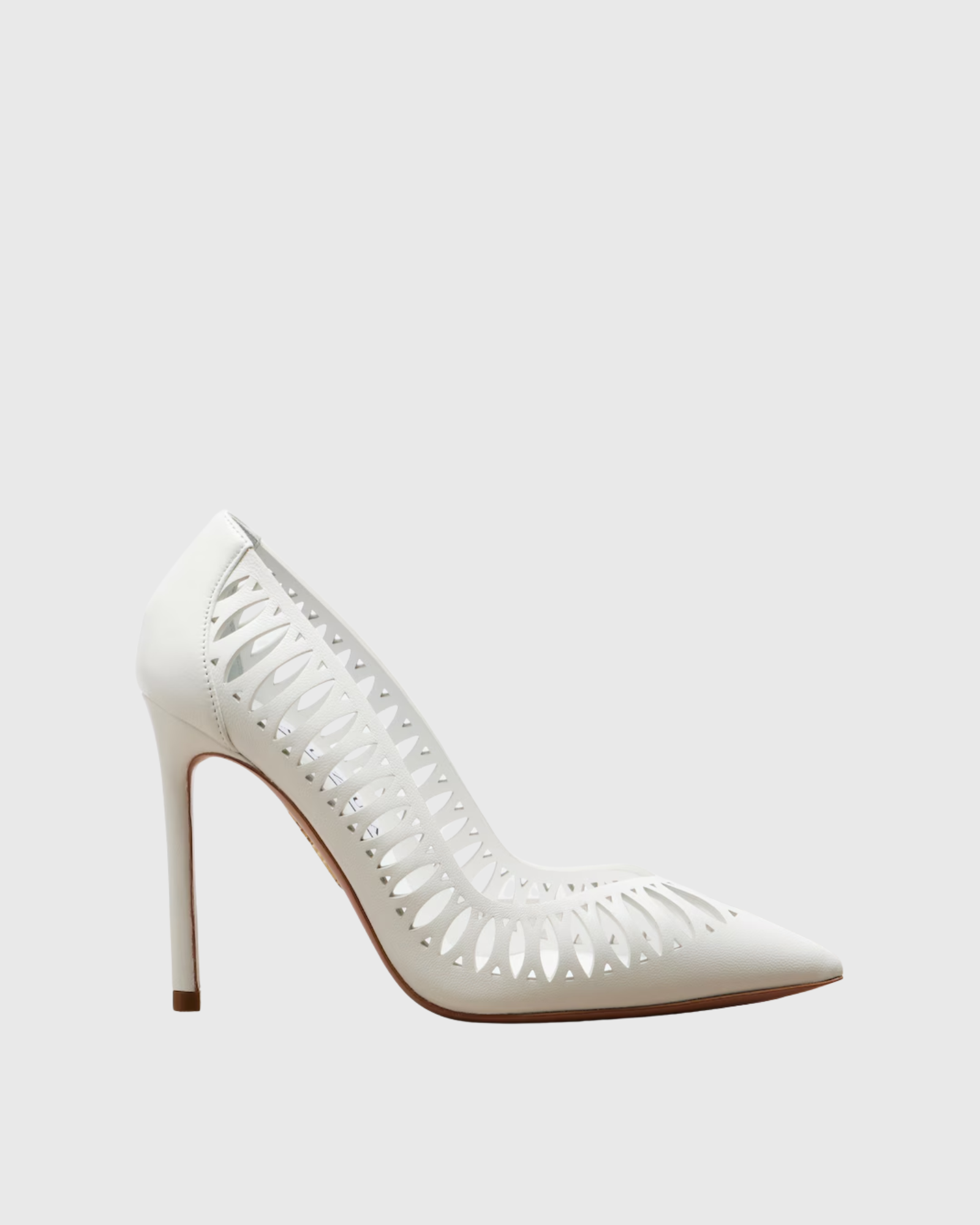 Svyie Cutout Leather Pumps In White