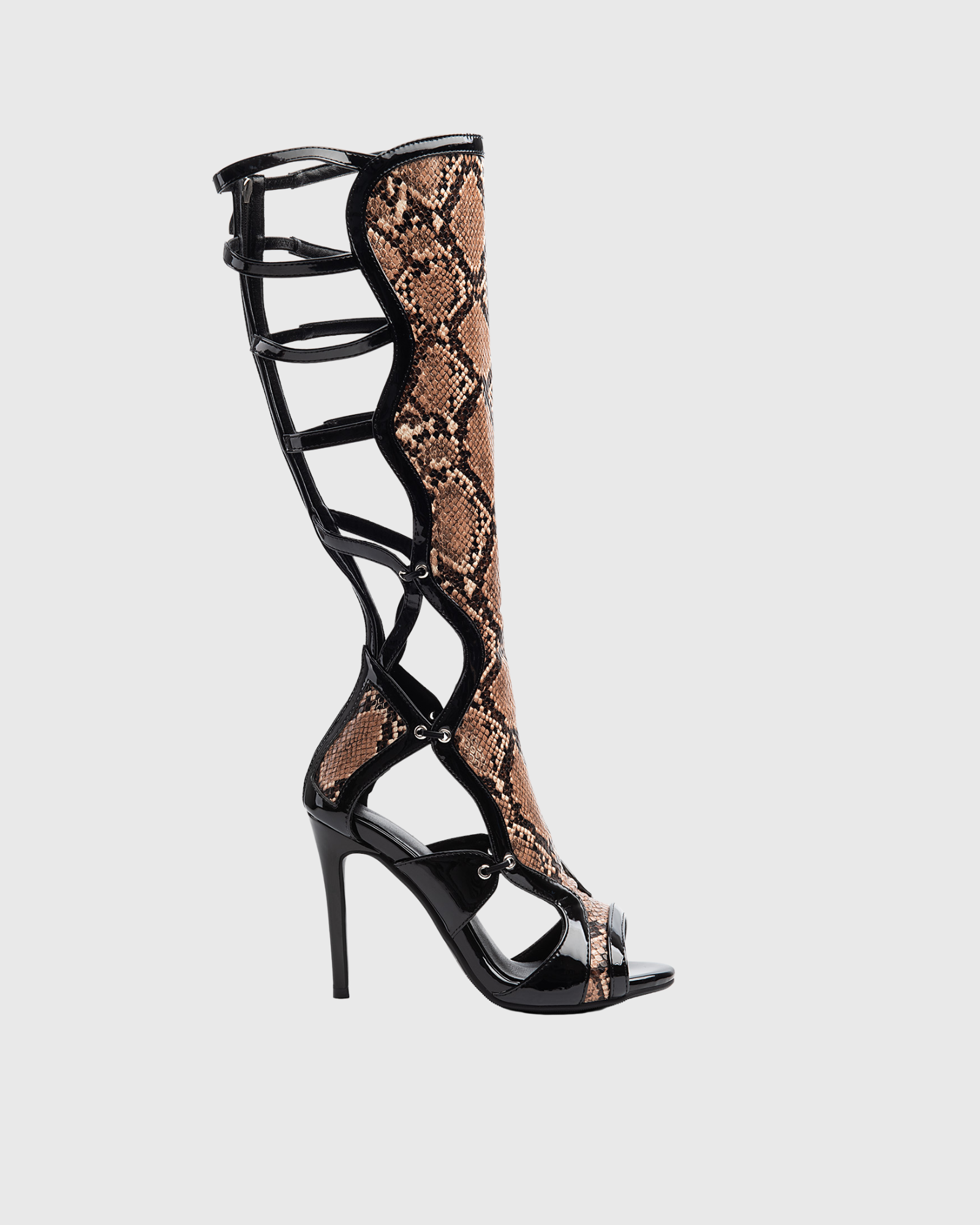 Naia Leopard Print Cutout Sandals 