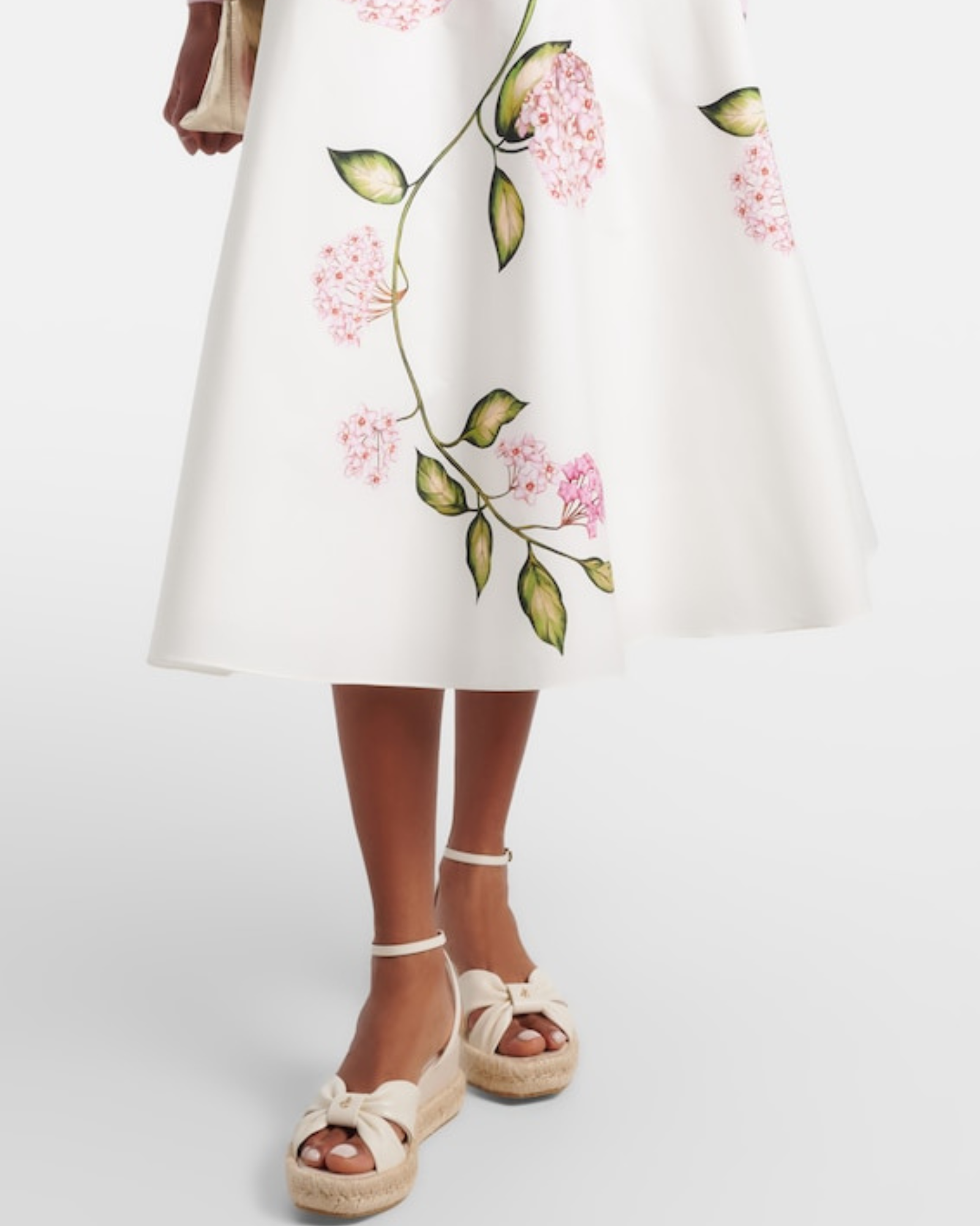 Iina Espadrille Platform Sandals In Natural