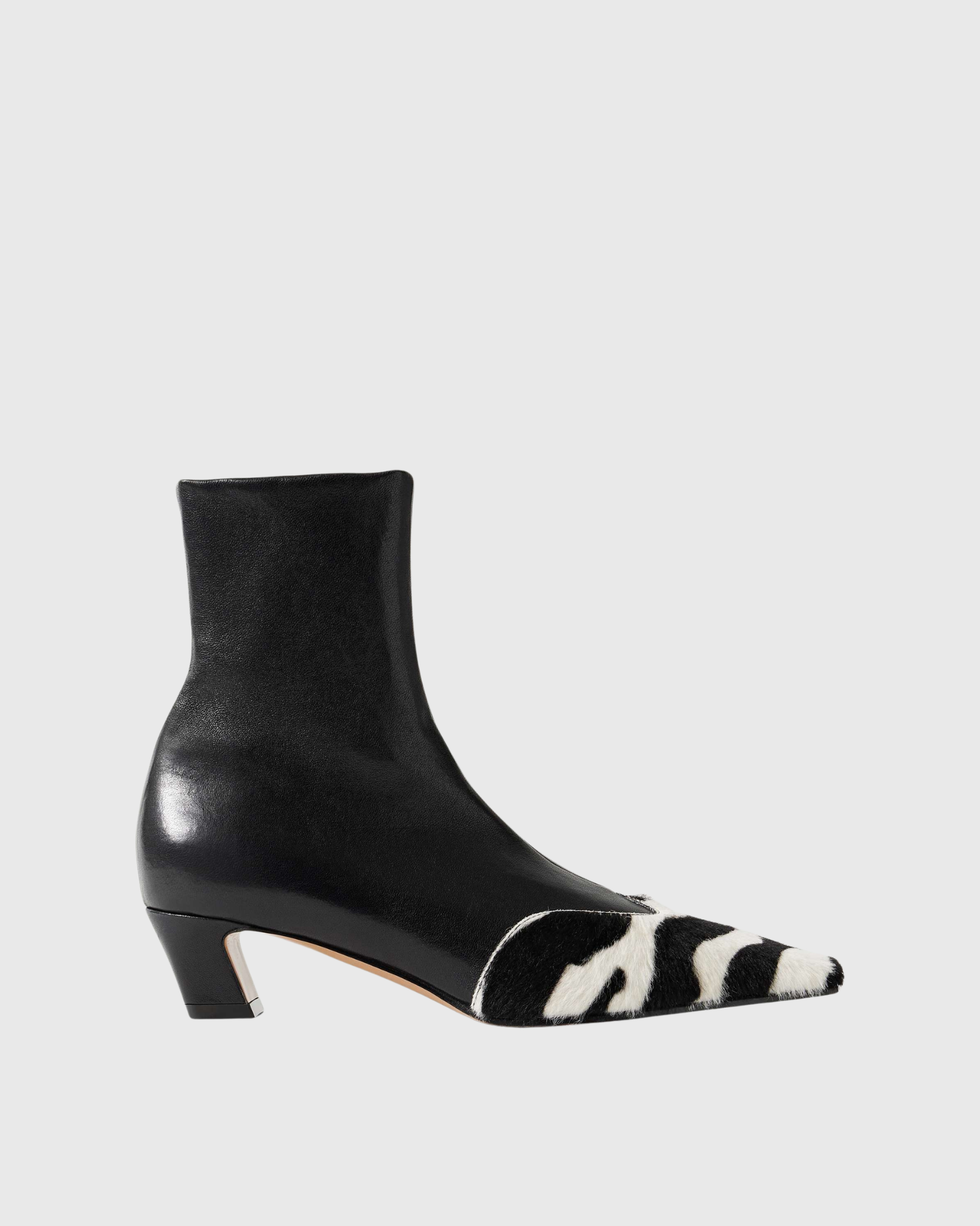 Leelo Zebra Paint Splicing  Ankle Boots