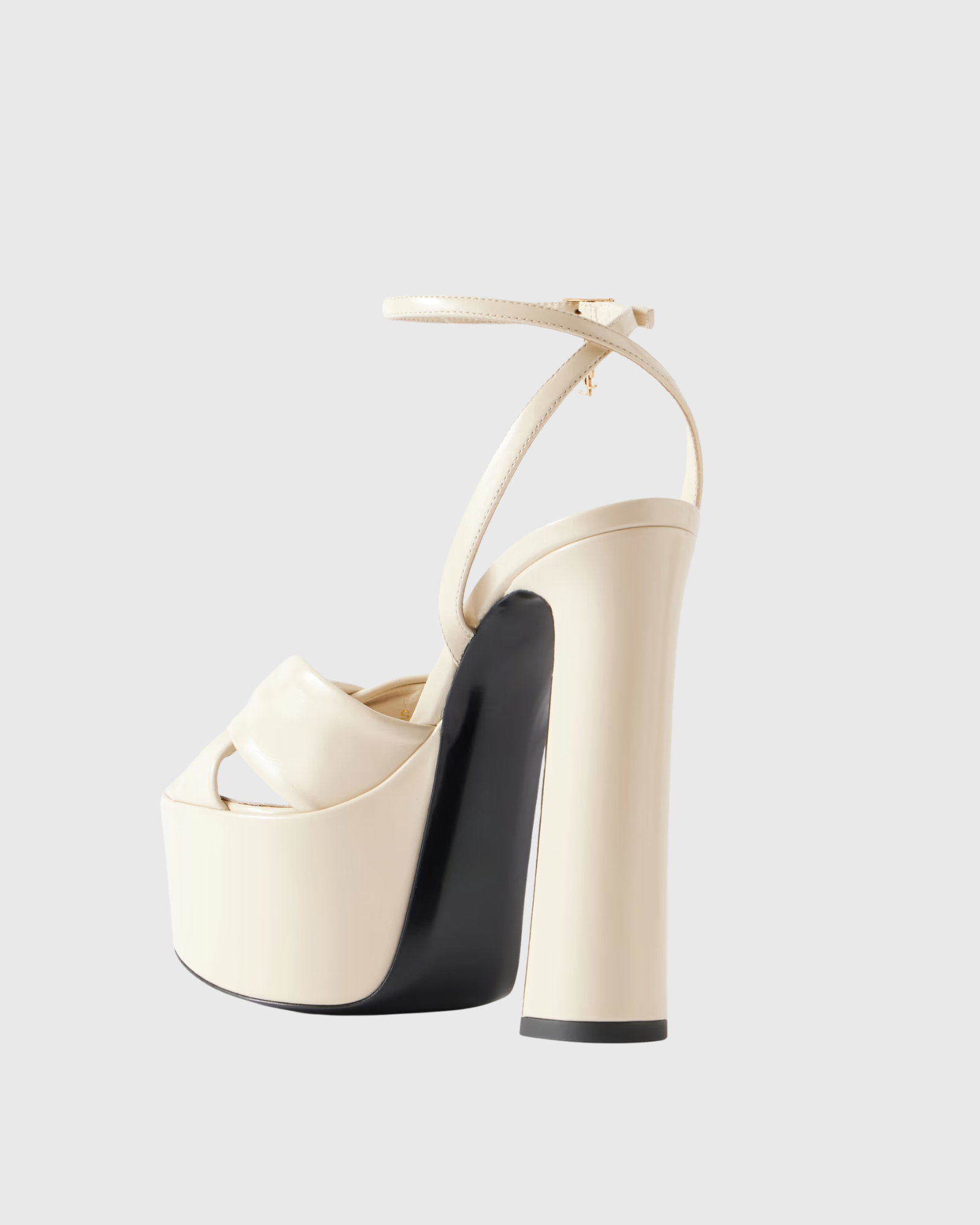 Mille Knot Platform Stap Sandals In White