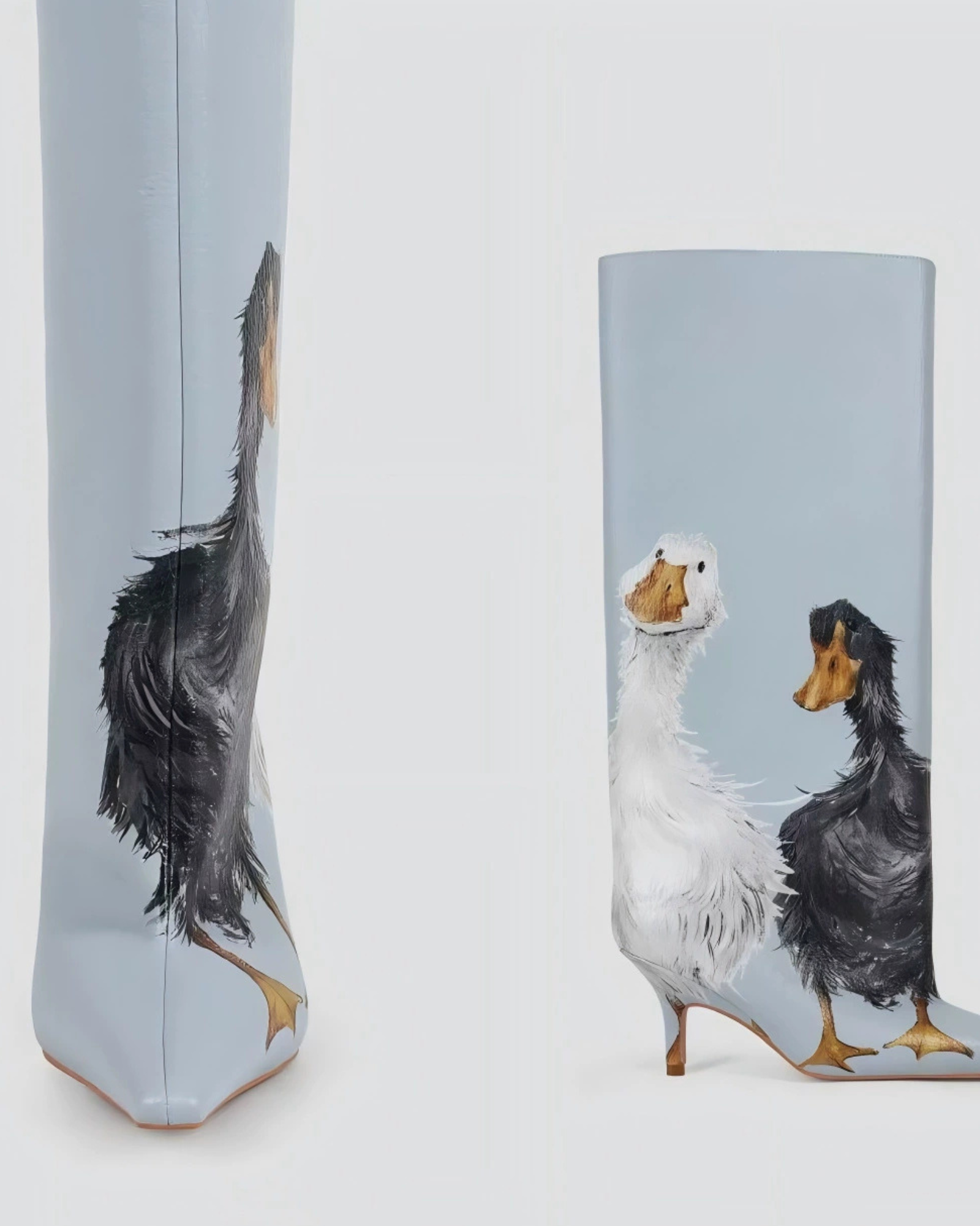 Nahia Goose & Duck Print Boots