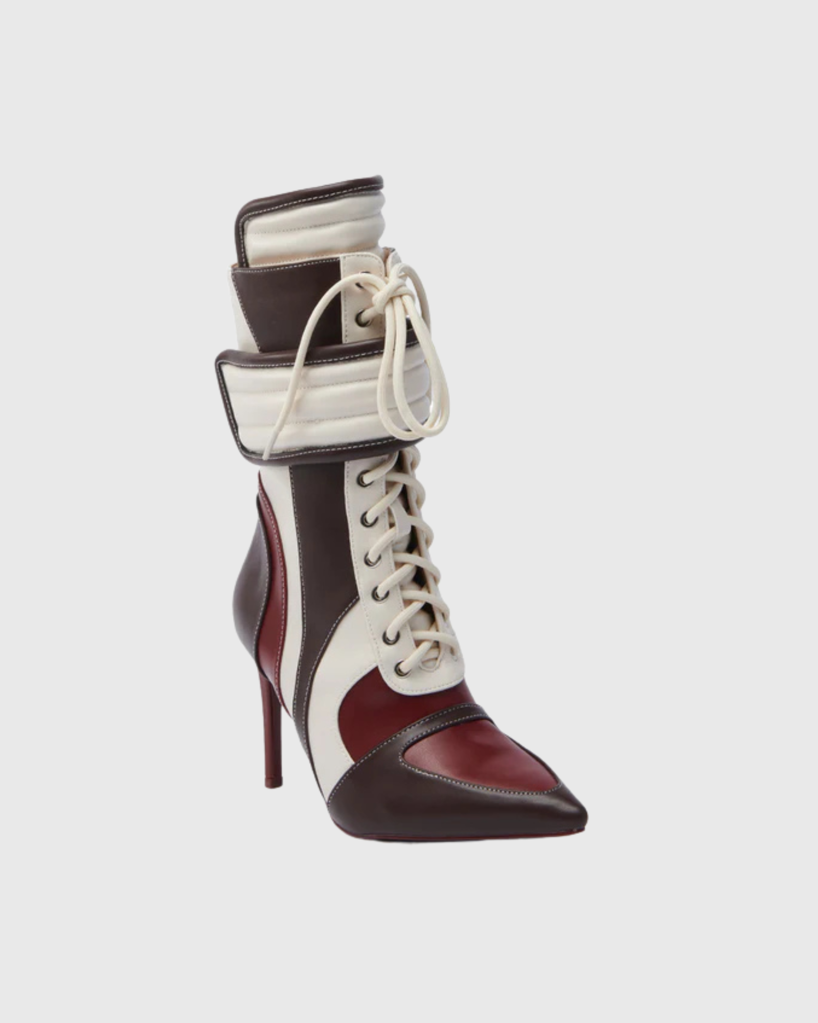 Lesia Motorsport Knee High Stiletto Boots