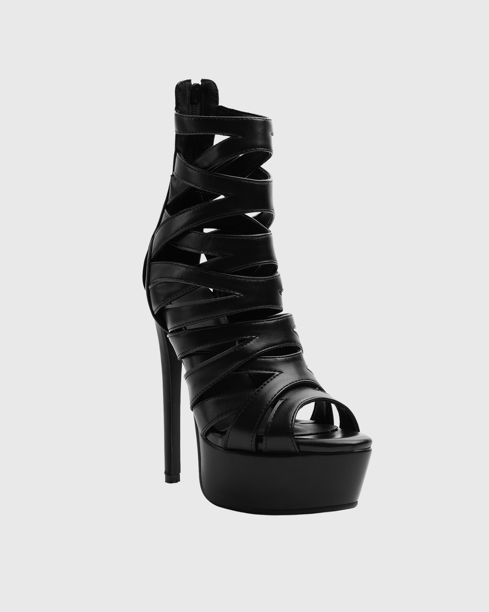 Mave Lace Up Sandals In Black
