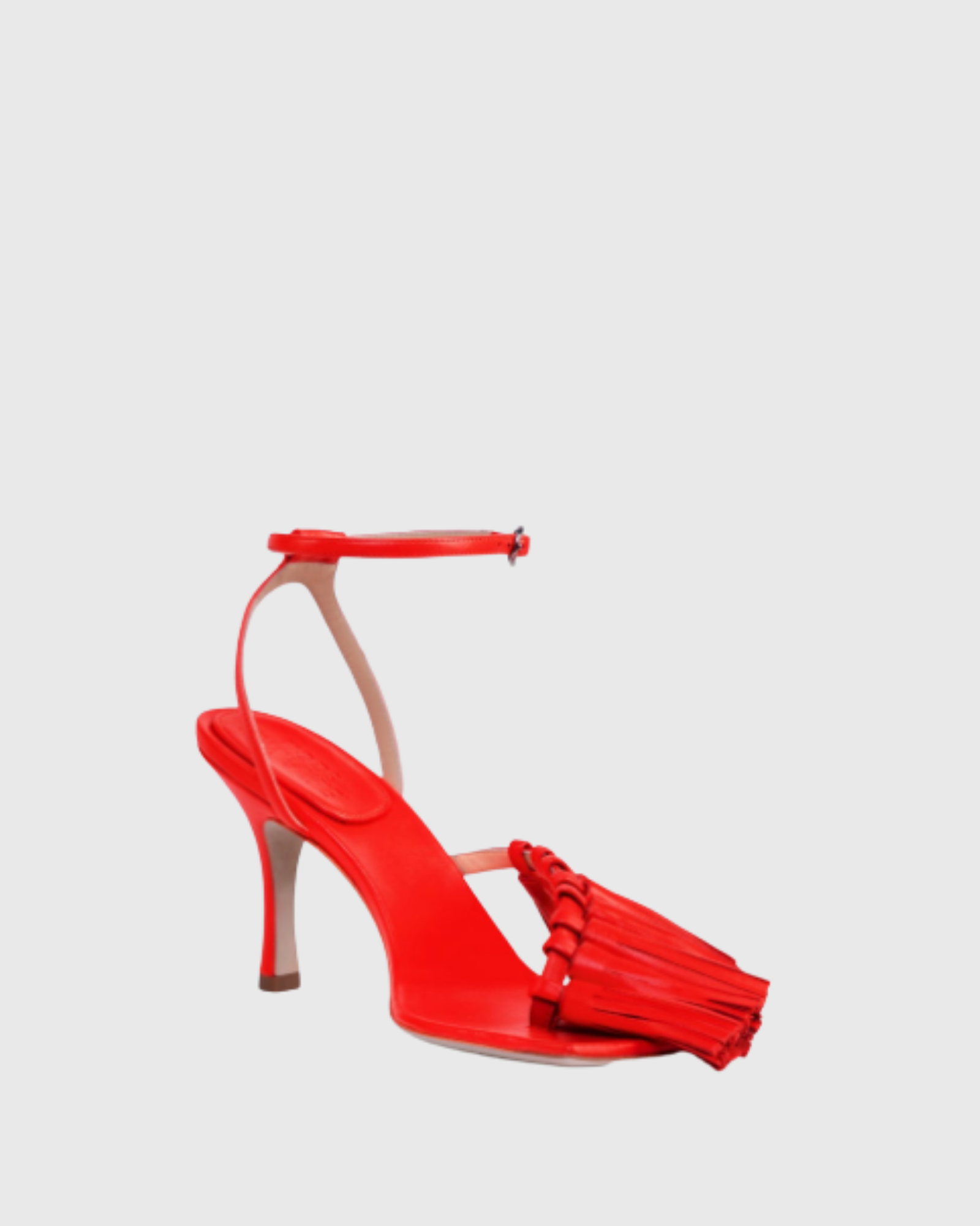 Shiori Fringe Strap Thong Sandals In Red