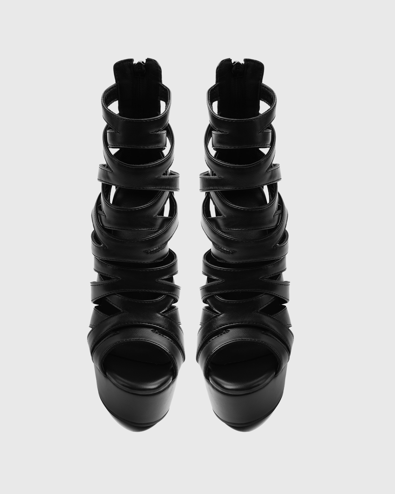 Mave Lace Up Sandals In Black