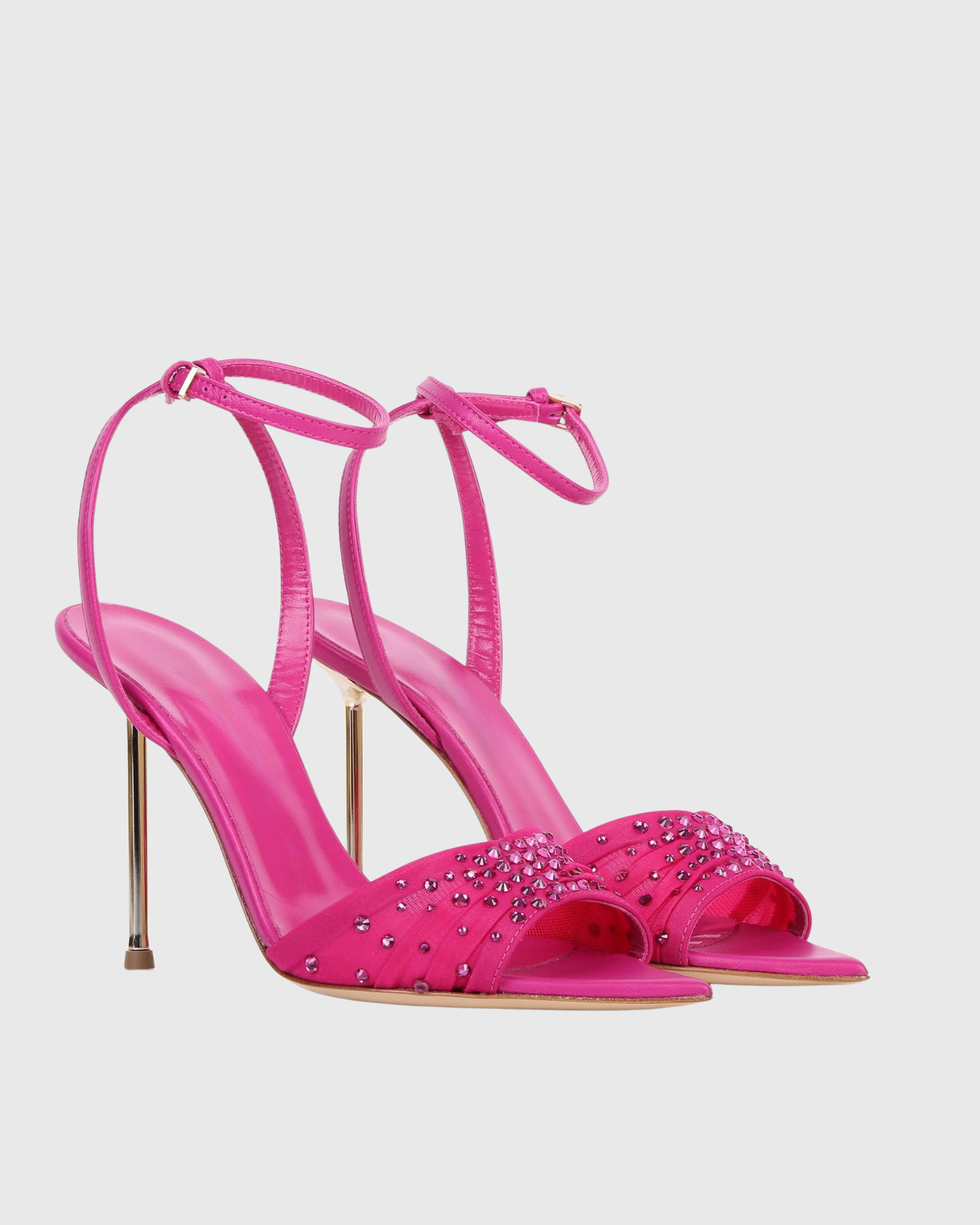 Nadiye Rivet Strap Sandals In Pink