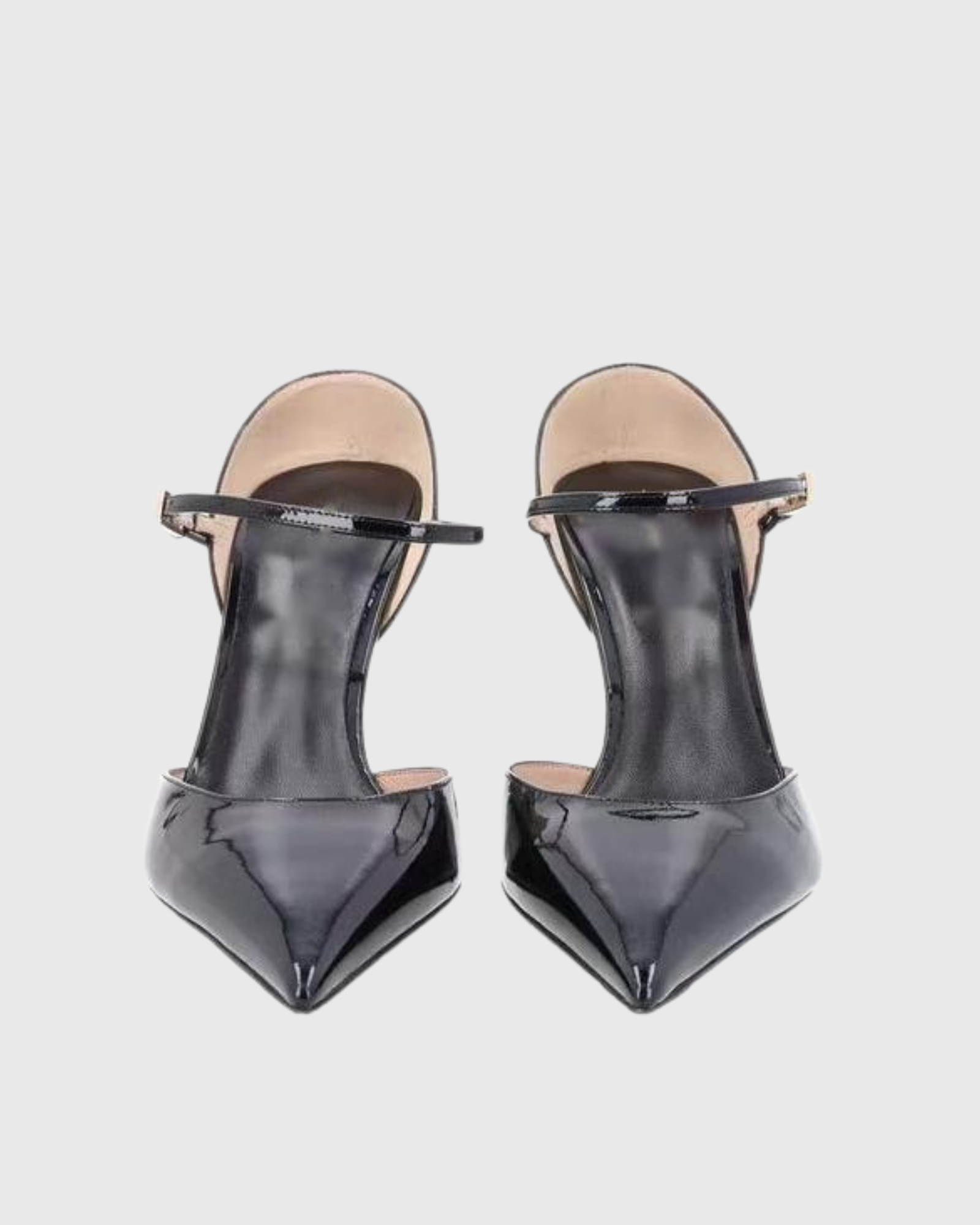 Josune Leather Closed-back Pumps In Black