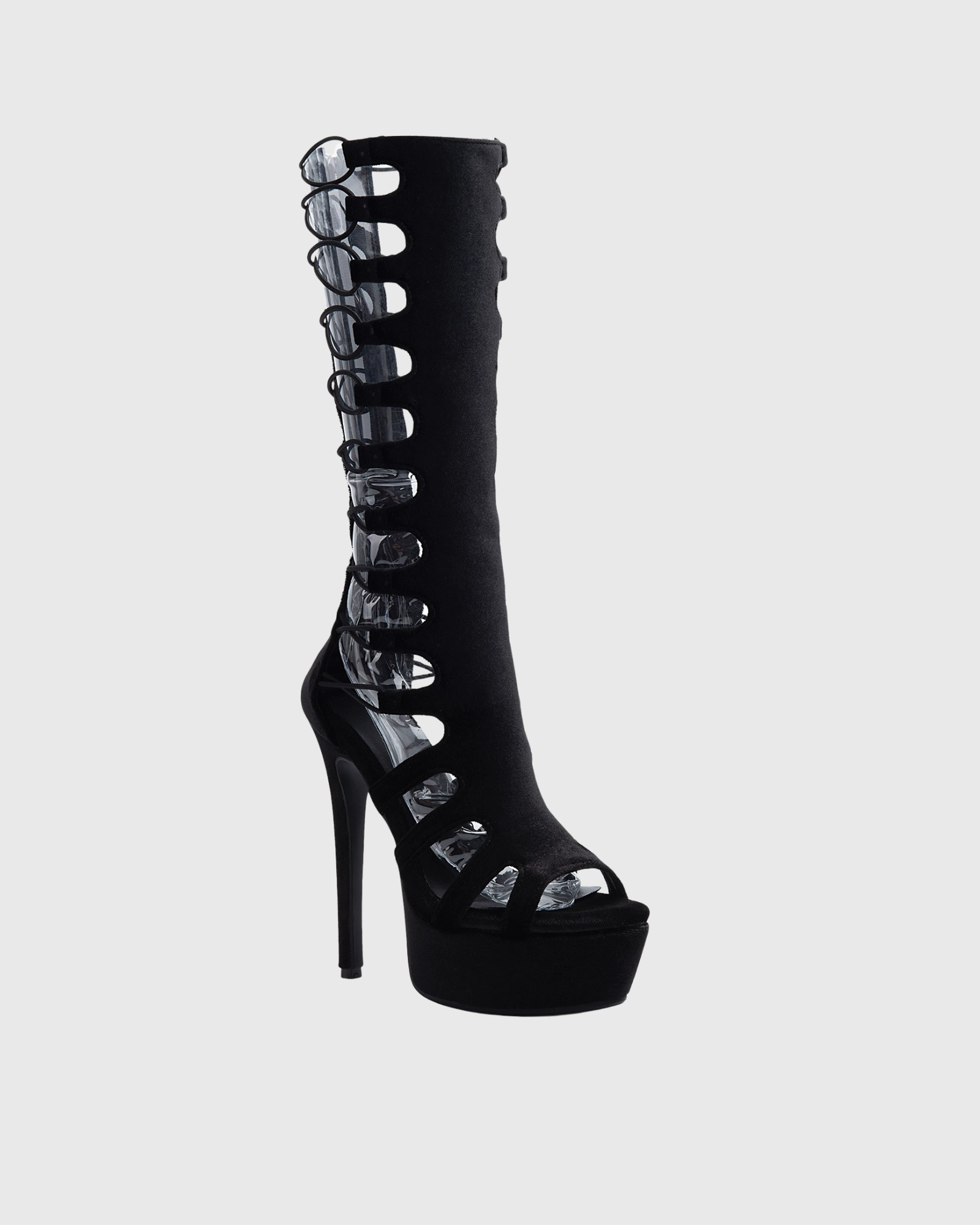 Marfa Lace Up Cutout Ankle Sandals