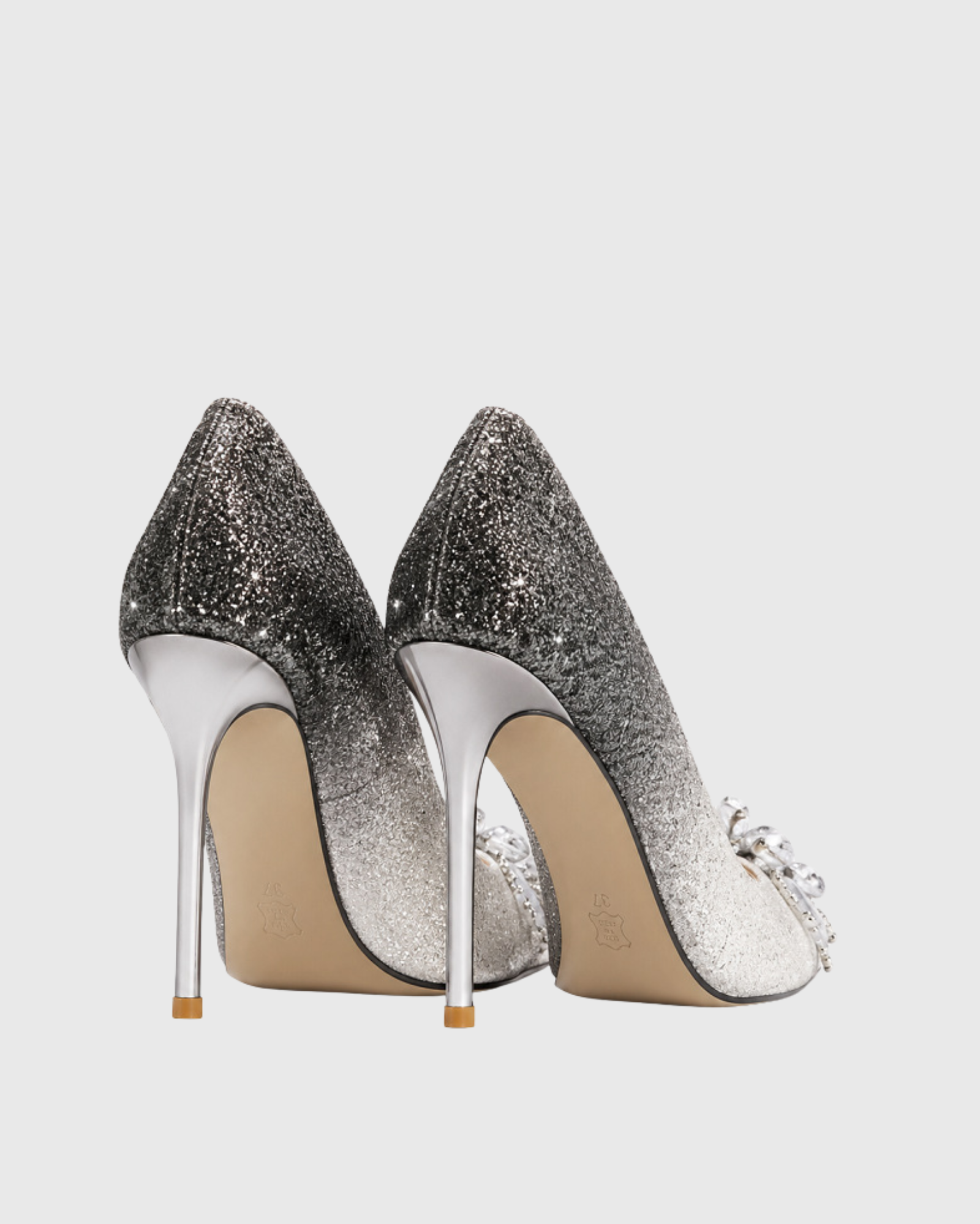 Nabila Crystal Flower Sparkle Pumps