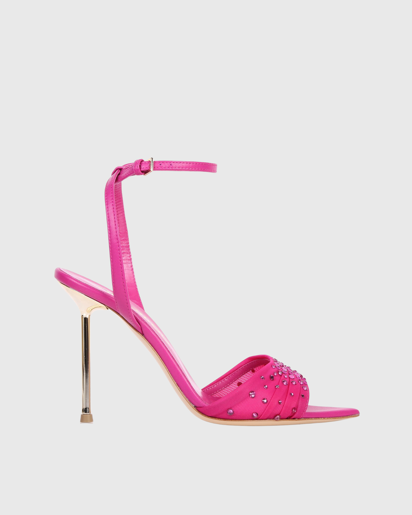 Nadiye Rivet Strap Sandals In Pink
