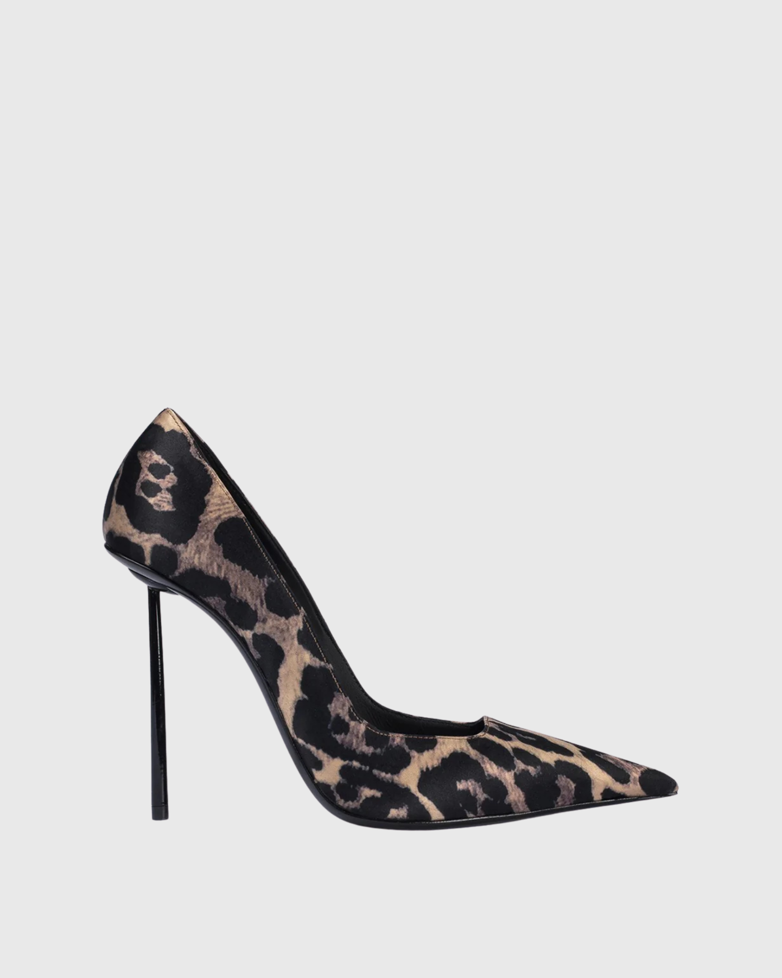 Islay Leopard Print Satin Pumps