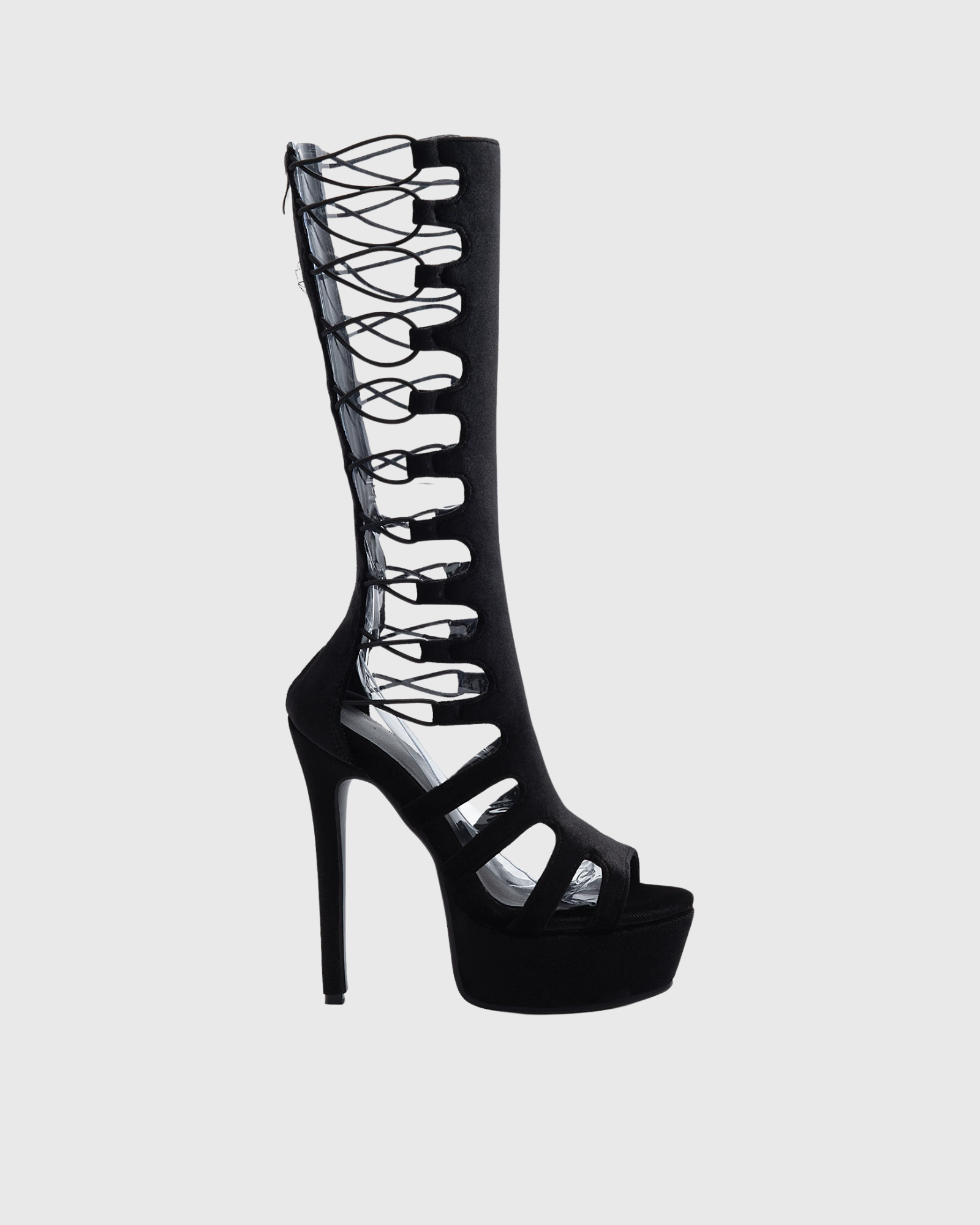 Marfa Lace Up Cutout Ankle Sandals