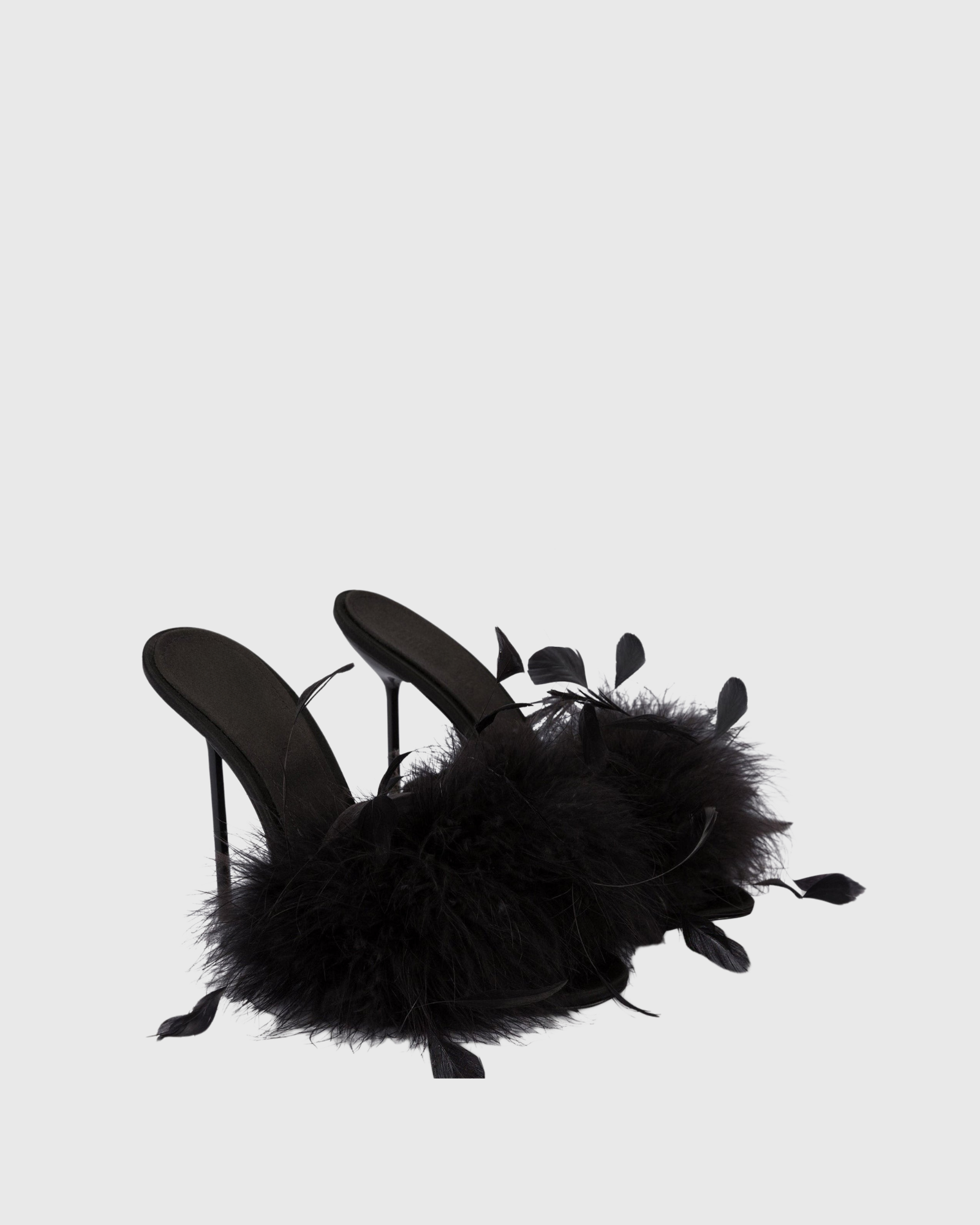Mair Feather Mlues In Black