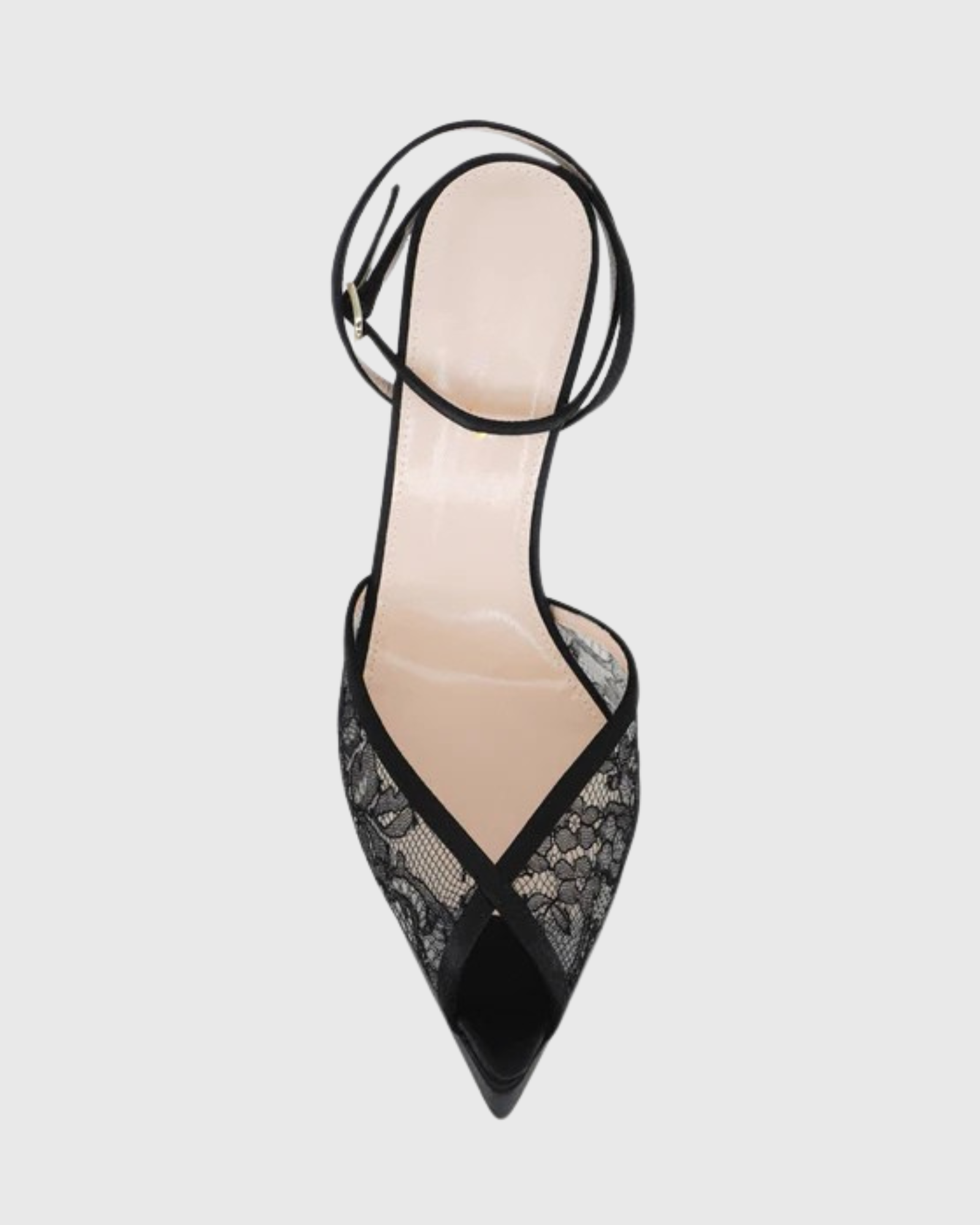 Leena Lace Peep Toe Platform Sandals In Black