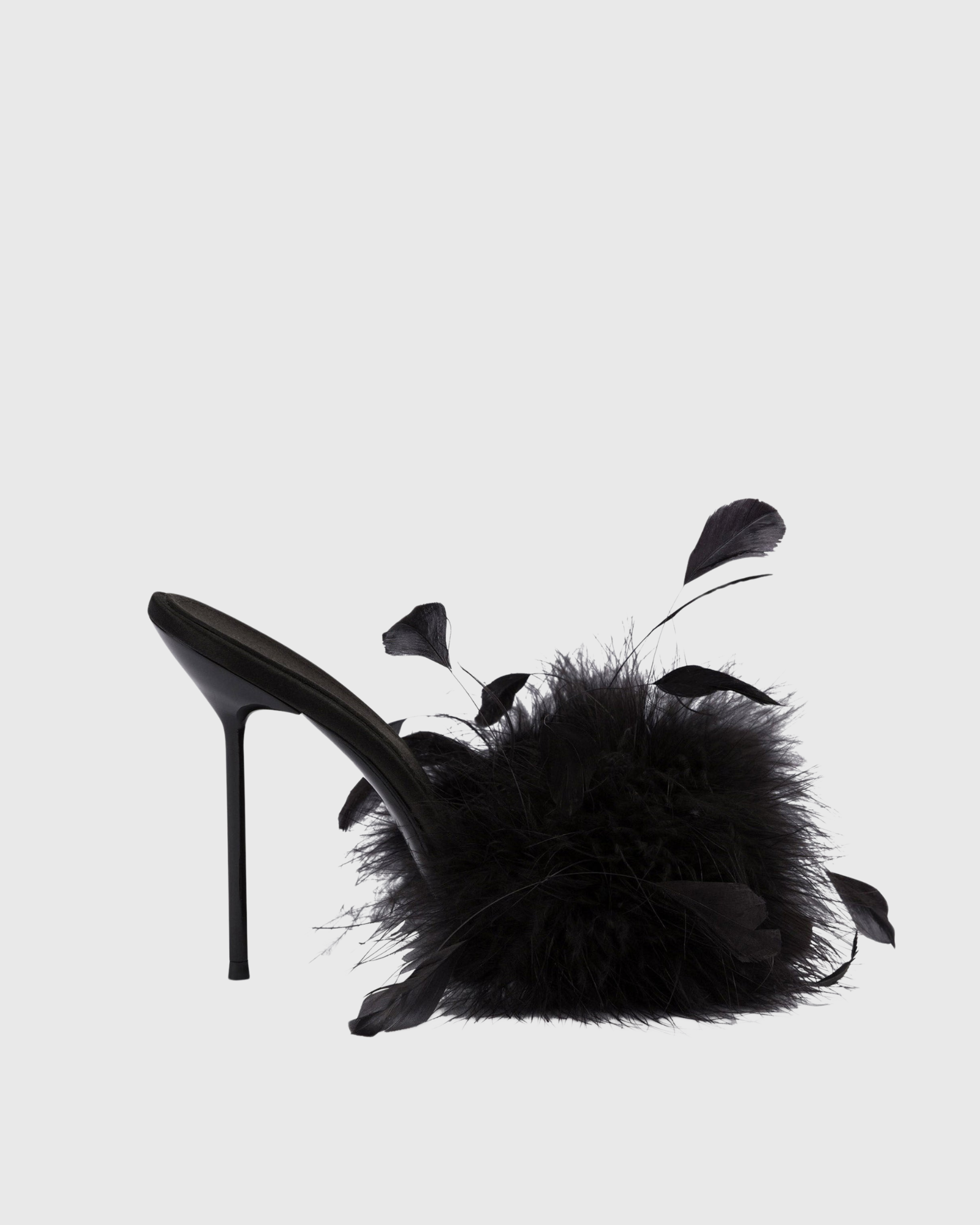 Mair Feather Mlues In Black